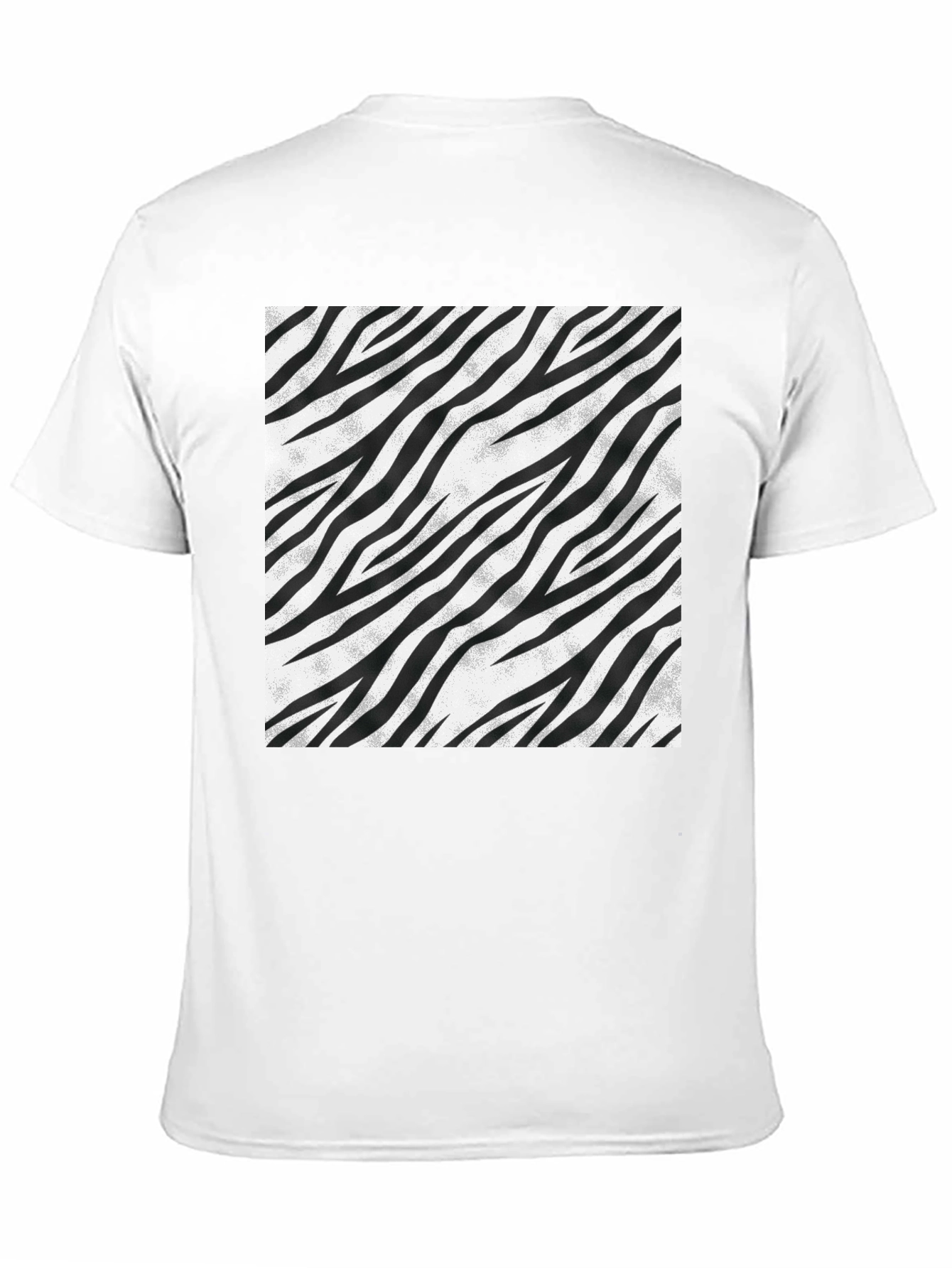 Black Zebra Stripe Graphic Tee - Black view 11