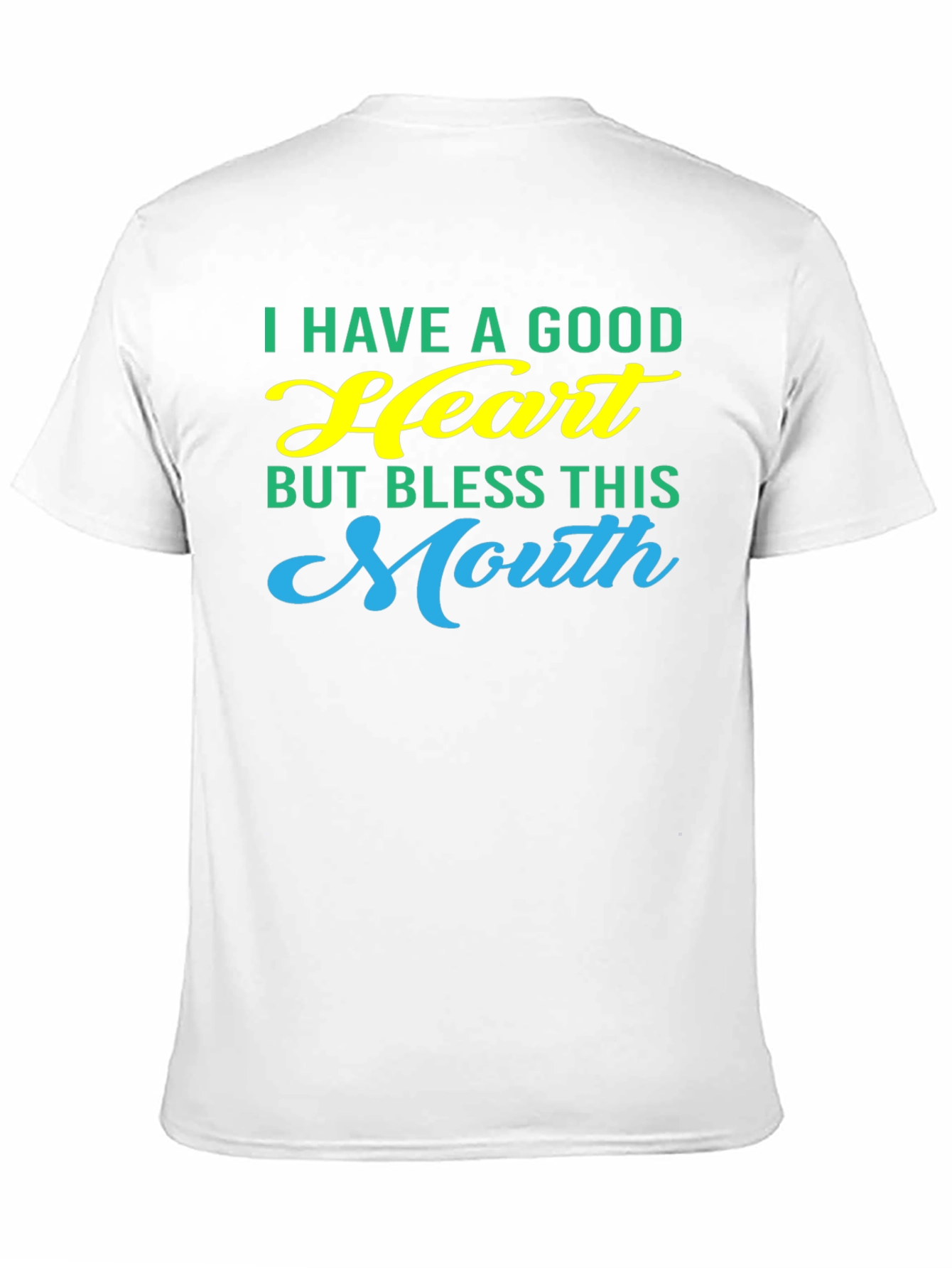 Black Good Heart Bless This Mouth Graphic Tee view 11