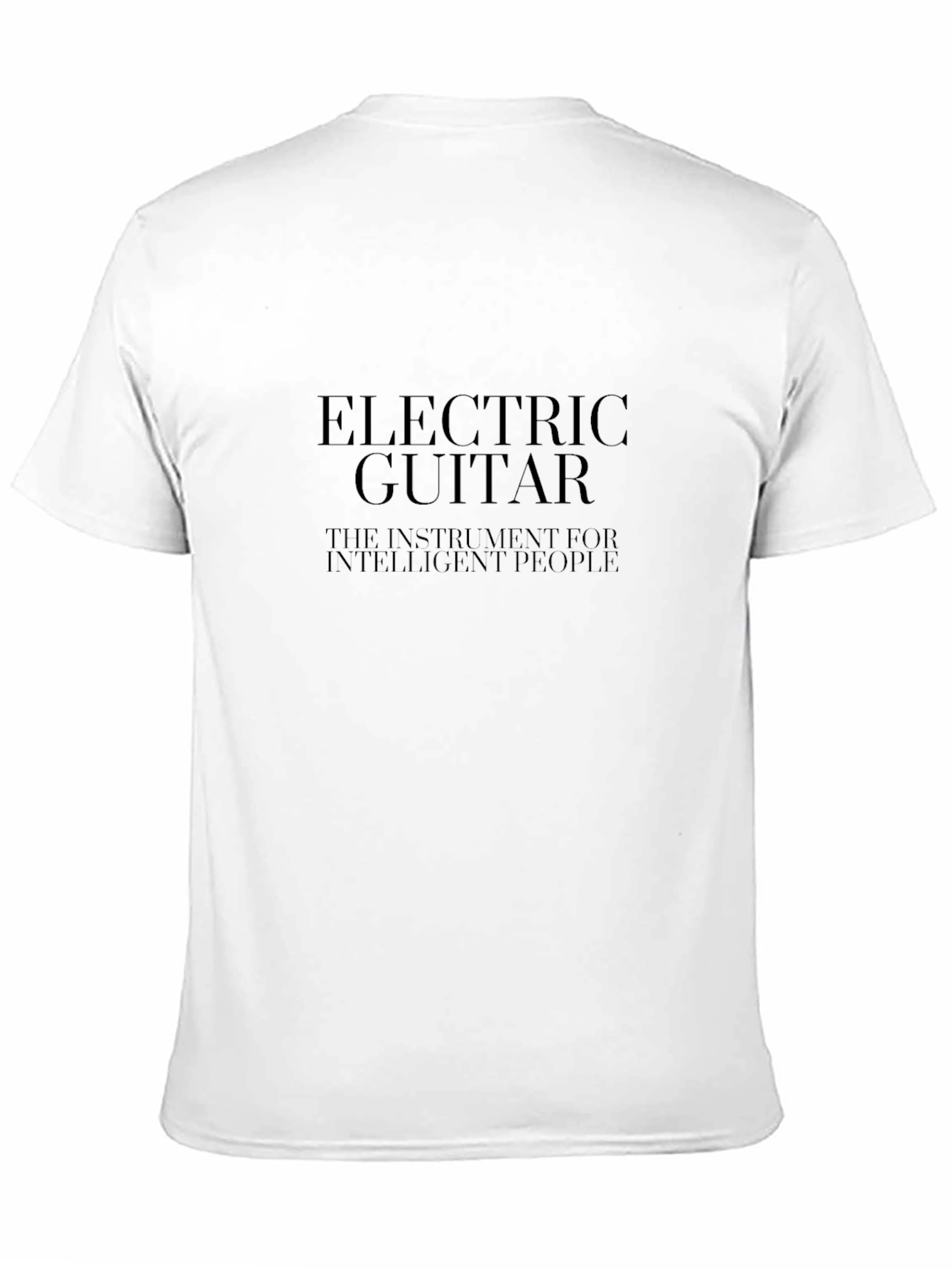Black Electric Guitar T-Shirt - Intelligent People view 11