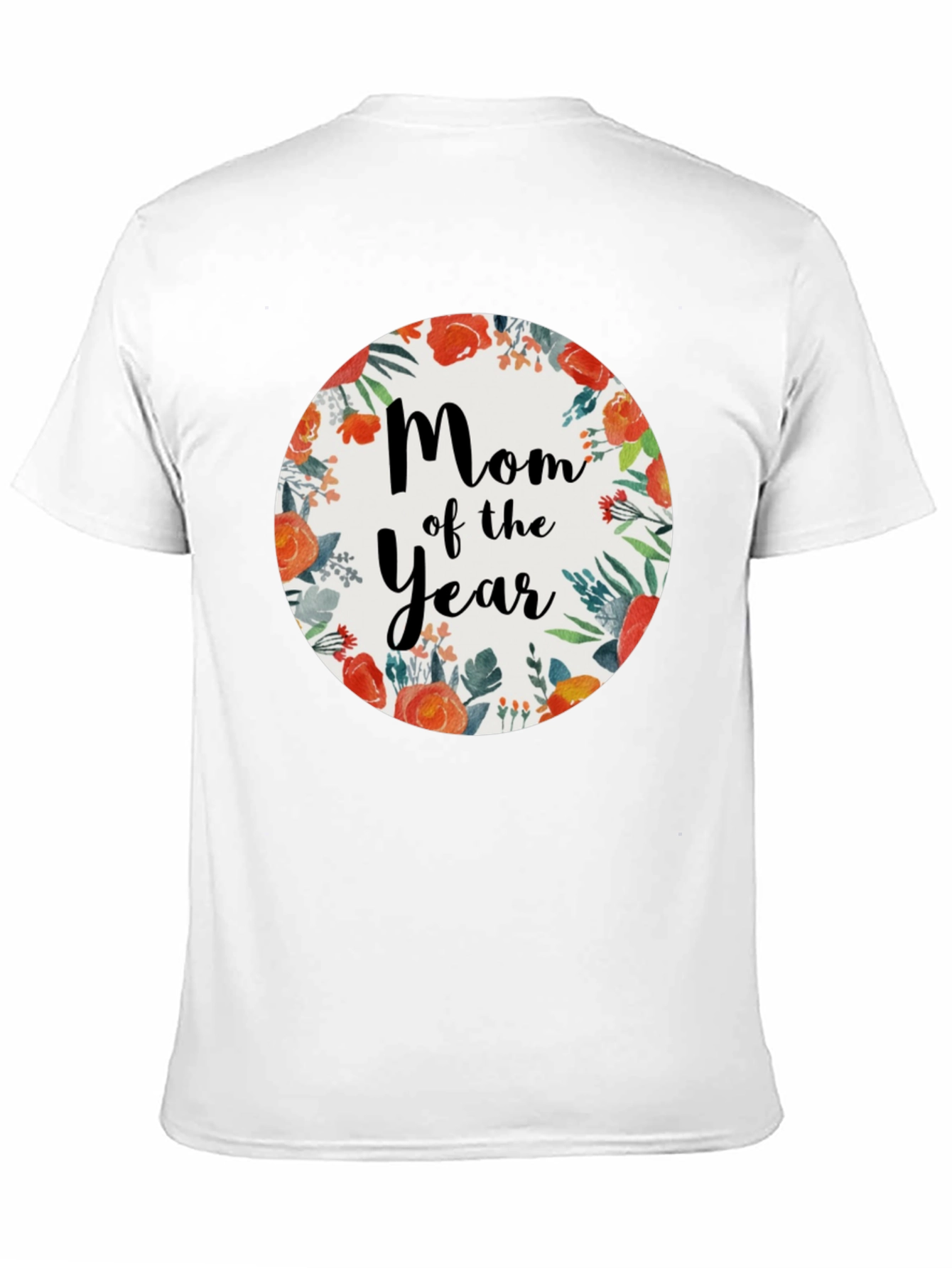 Black Mom of the Year Floral T-Shirt view 11