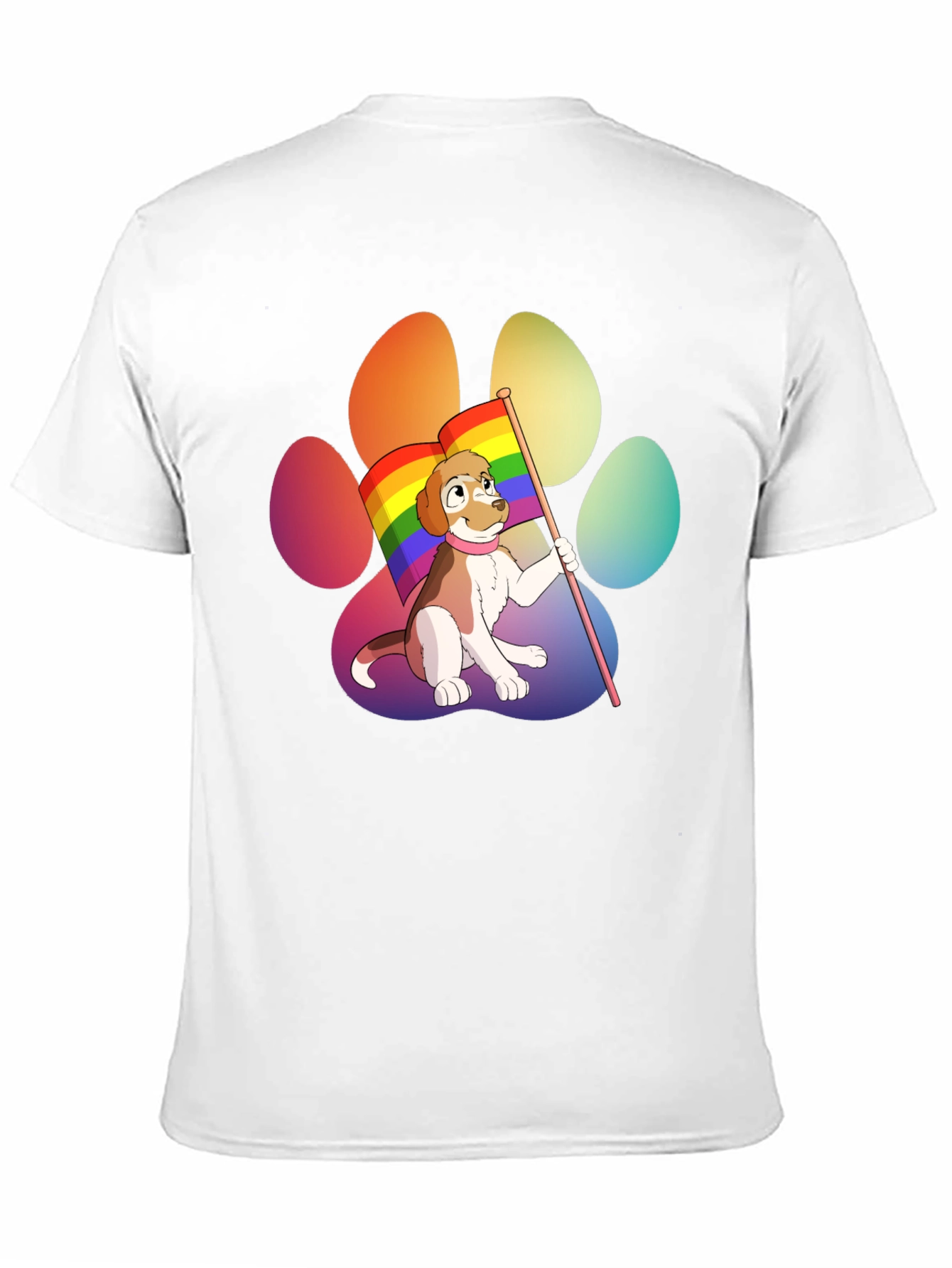 Black Pride Pup T-Shirt - LGBTQ+ Dog Paw Tee view 11