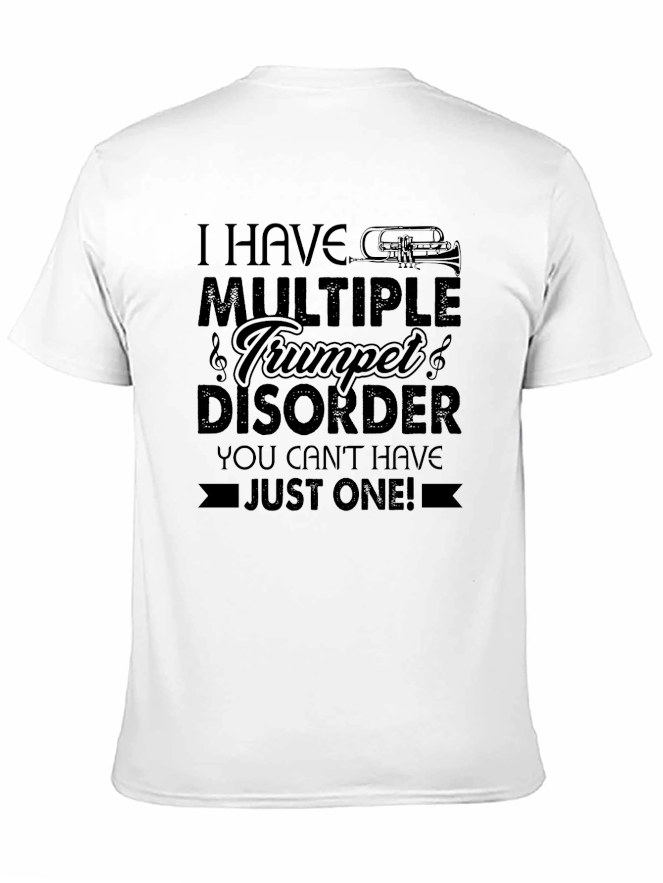 Black Multiple Trumpet Disorder T-Shirt view 11