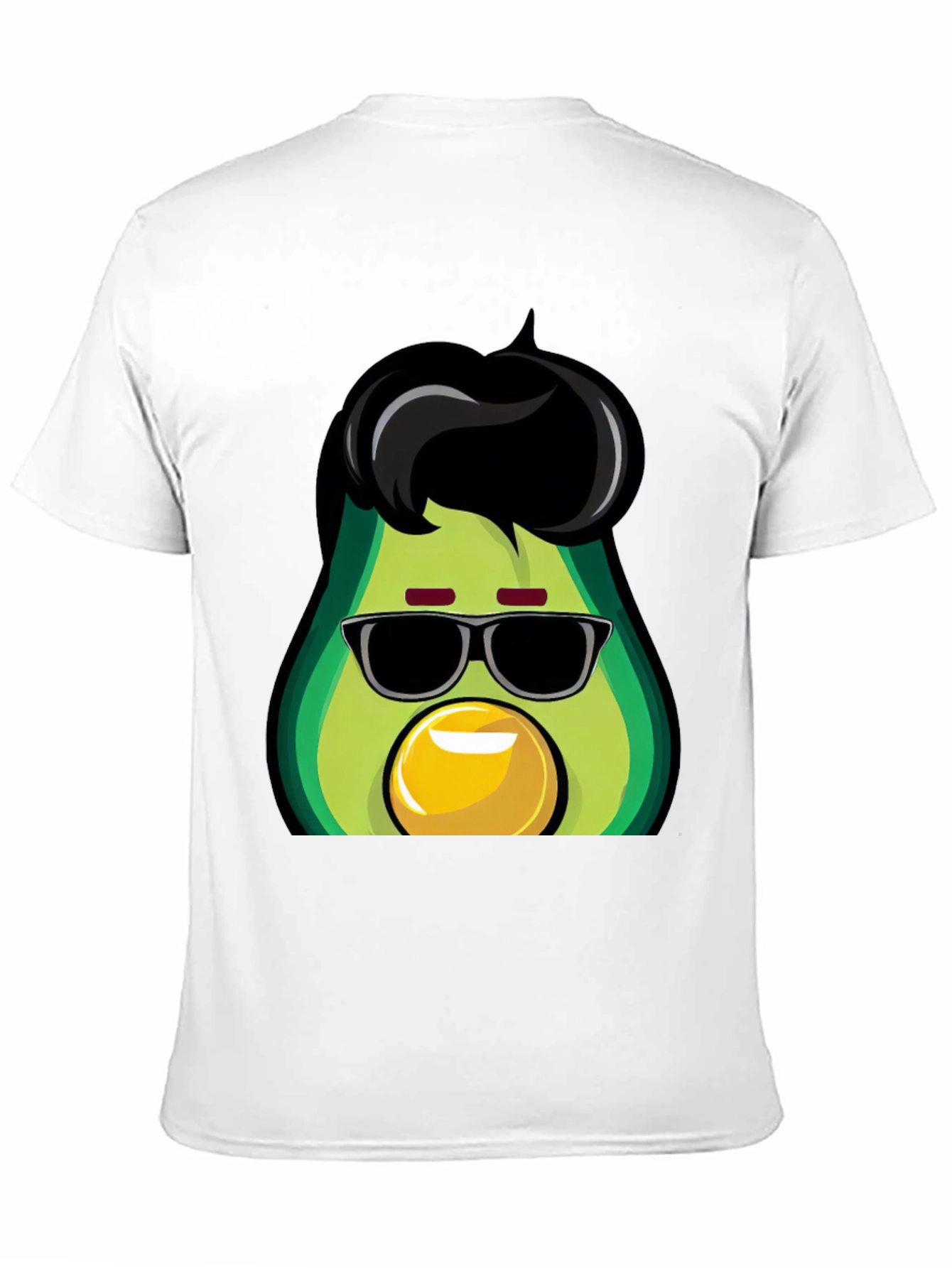 Black Cool Avocado T-Shirt - Funky Graphic Tee view 11