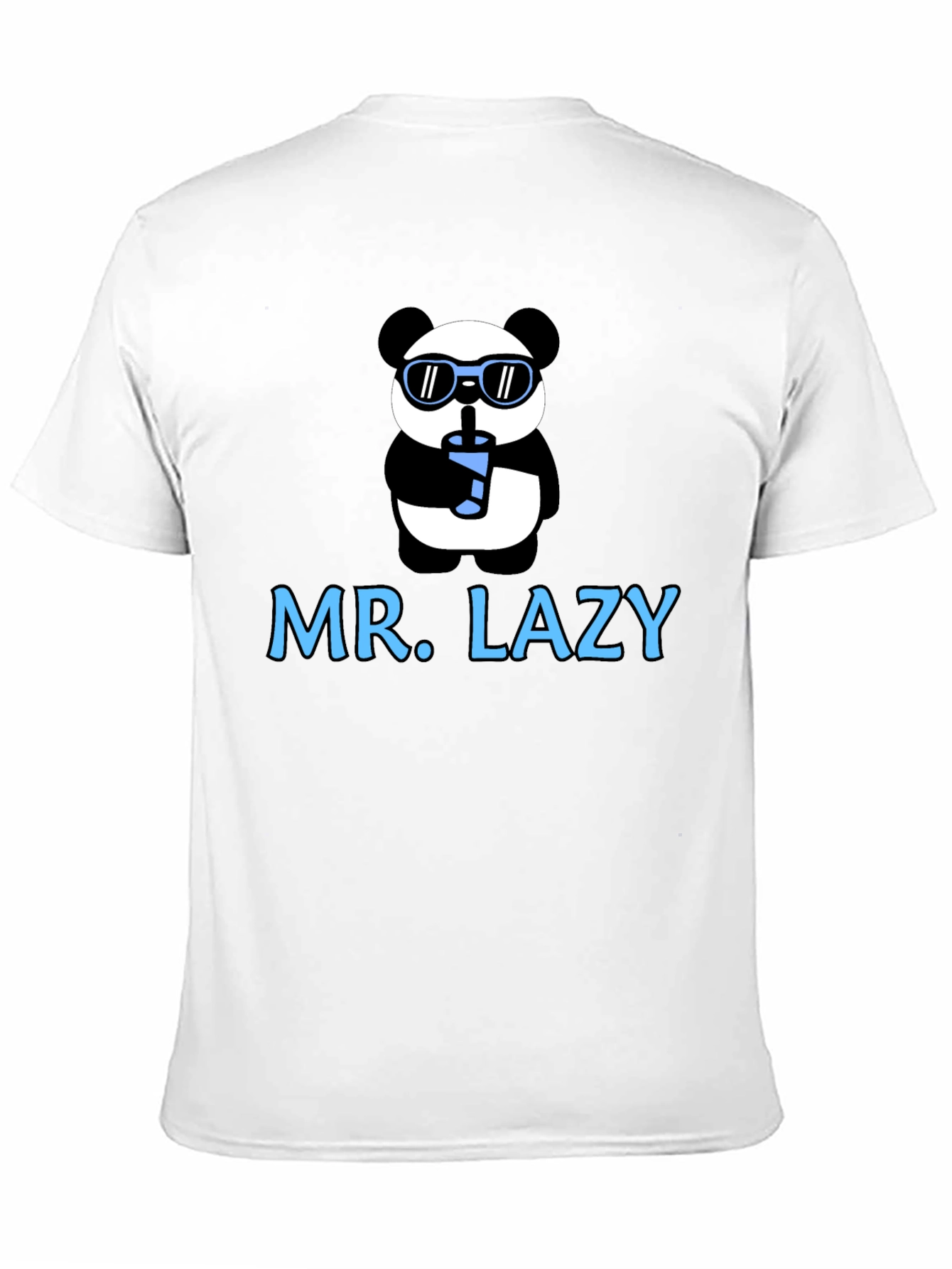 Black Mr. Lazy Panda Graphic T-Shirt view 11