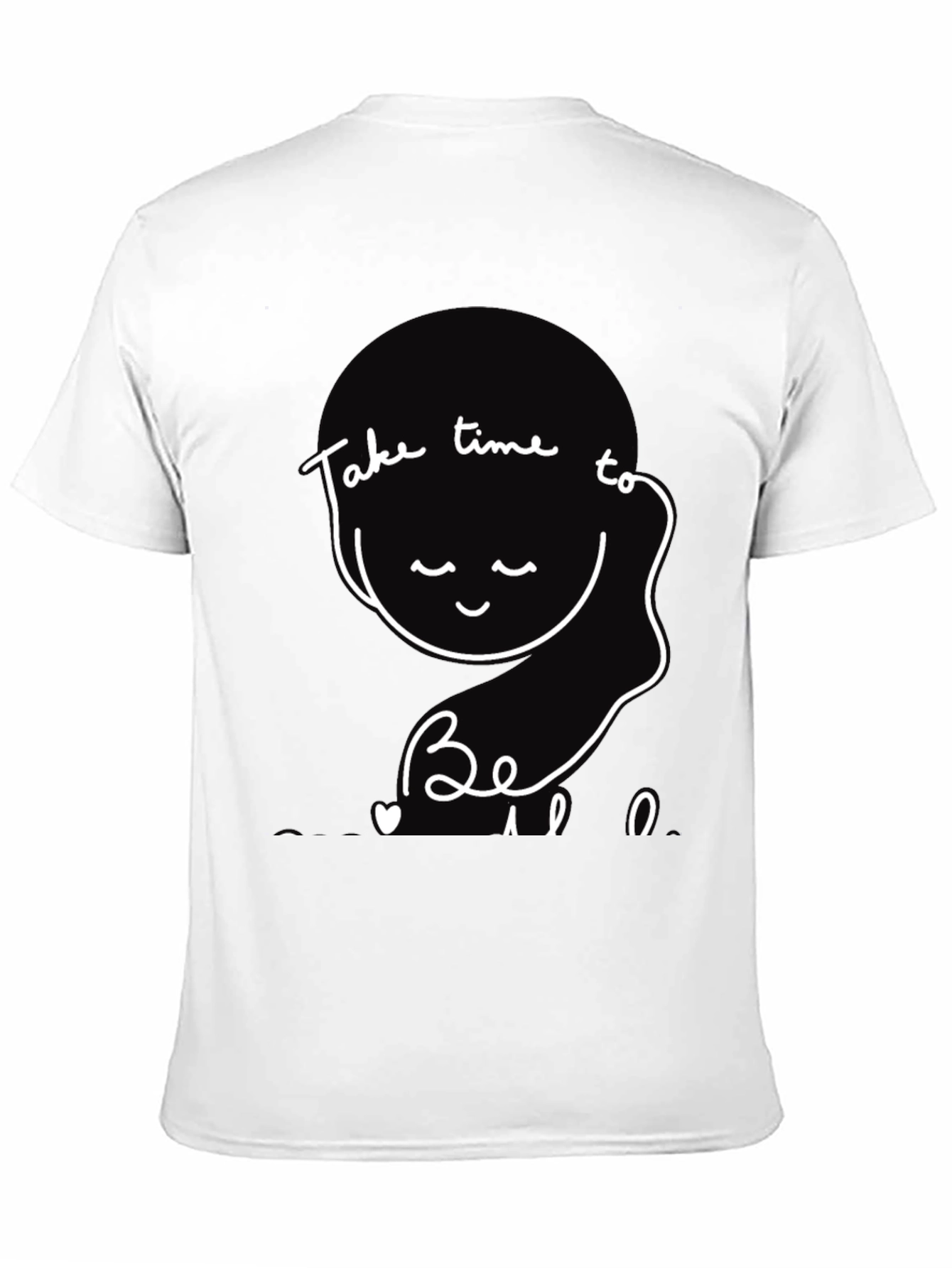 Black Take Time to Be Tee - Relaxed Fit Graphic T-Shirt view 11