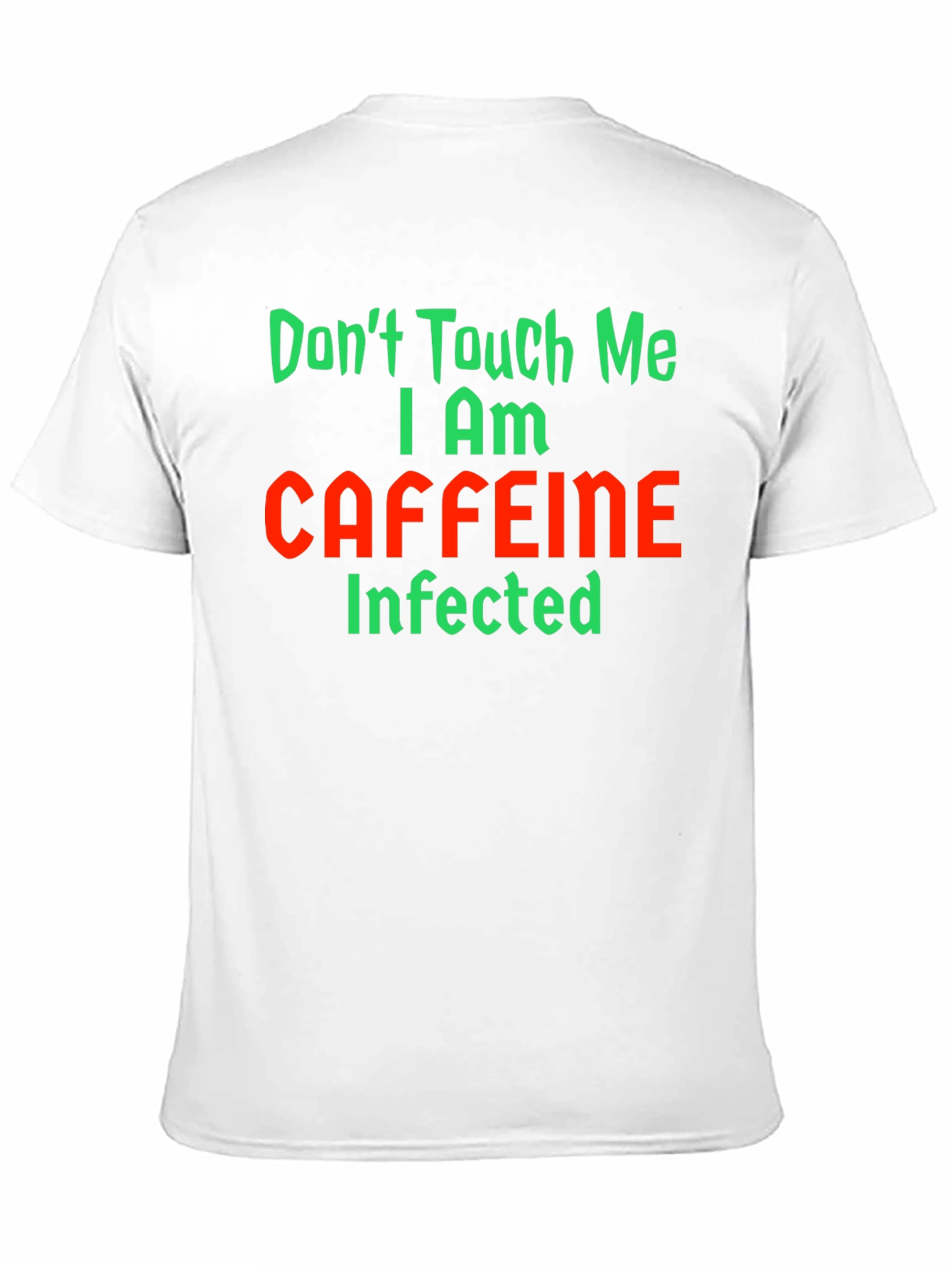 Black Caffeine Infected Graphic T-Shirt - Funny Novelty Tee view 11