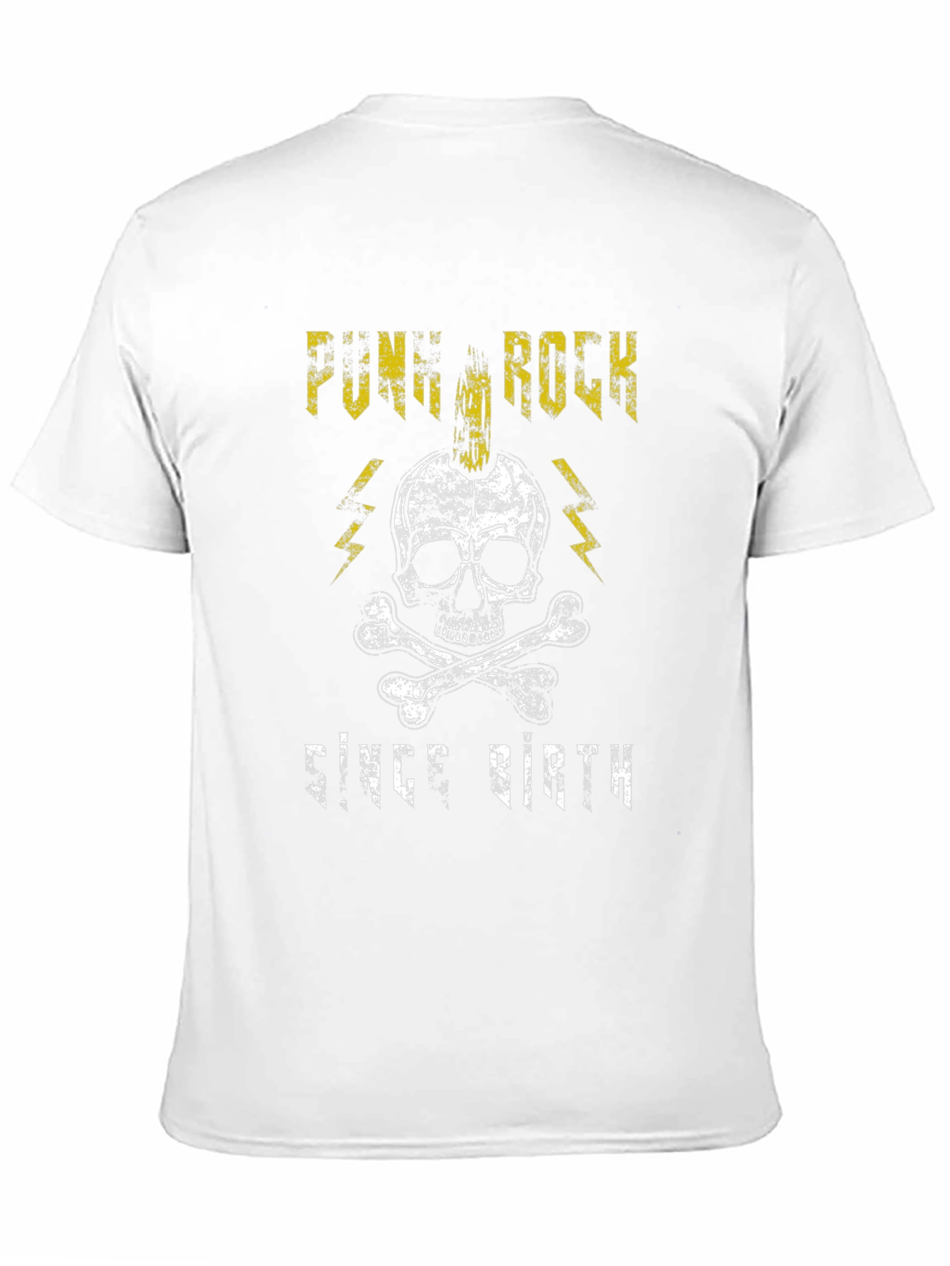 Black Punk Rock Since Birth Black Graphic T-Shirt view 11