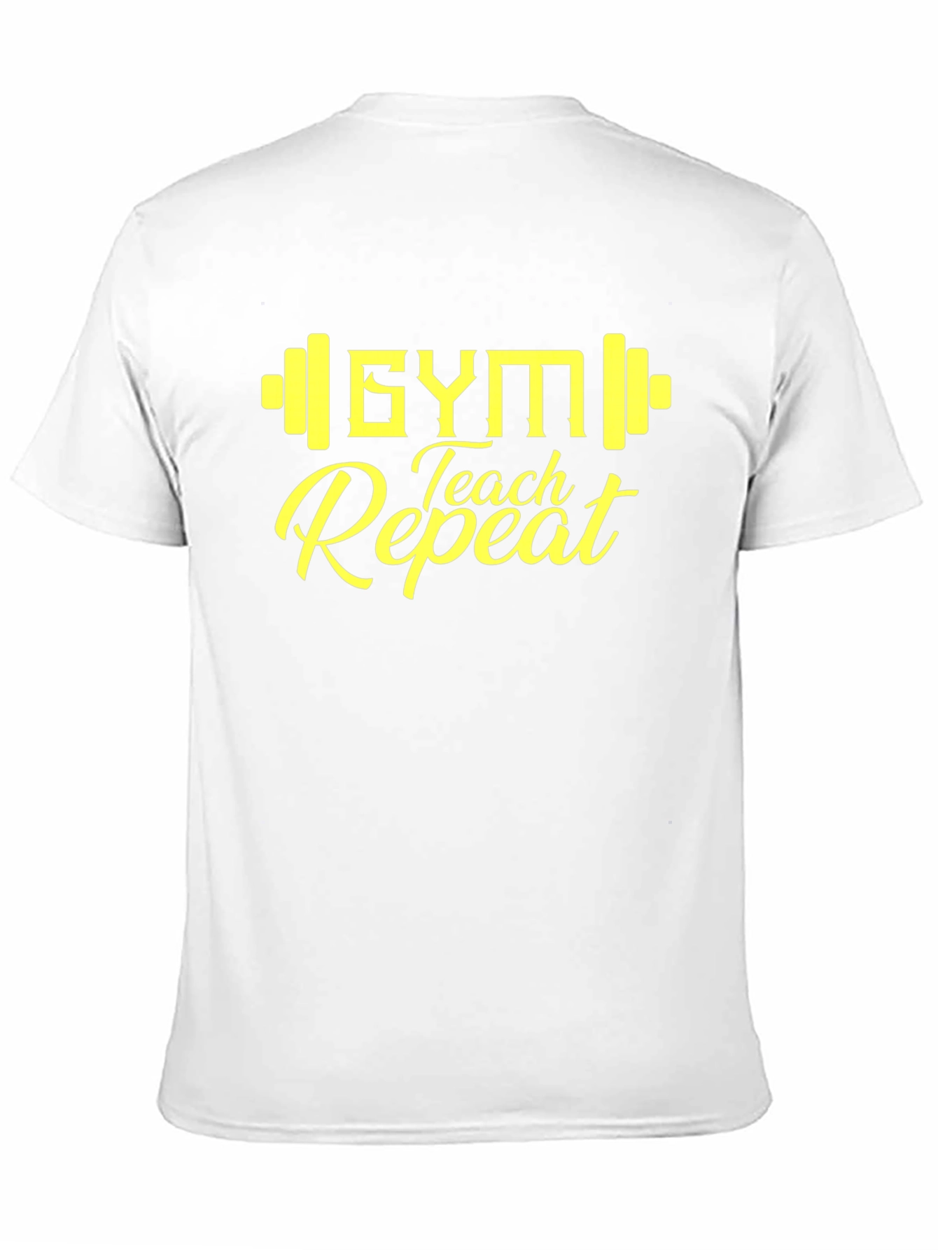 Black Gym Teach Repeat Graphic Tee view 11
