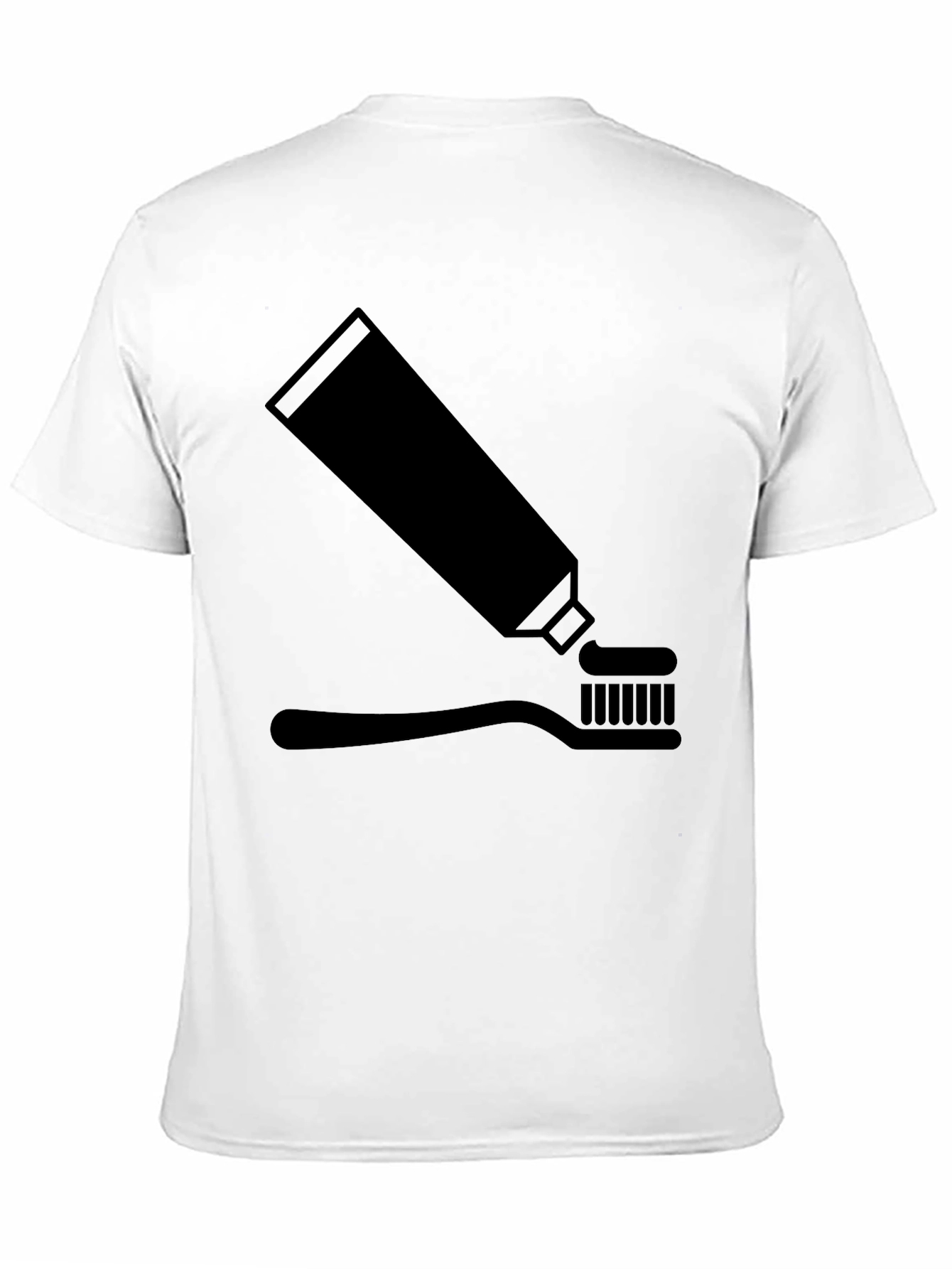 Black Toothpaste & Brush Graphic Tee - Black view 11