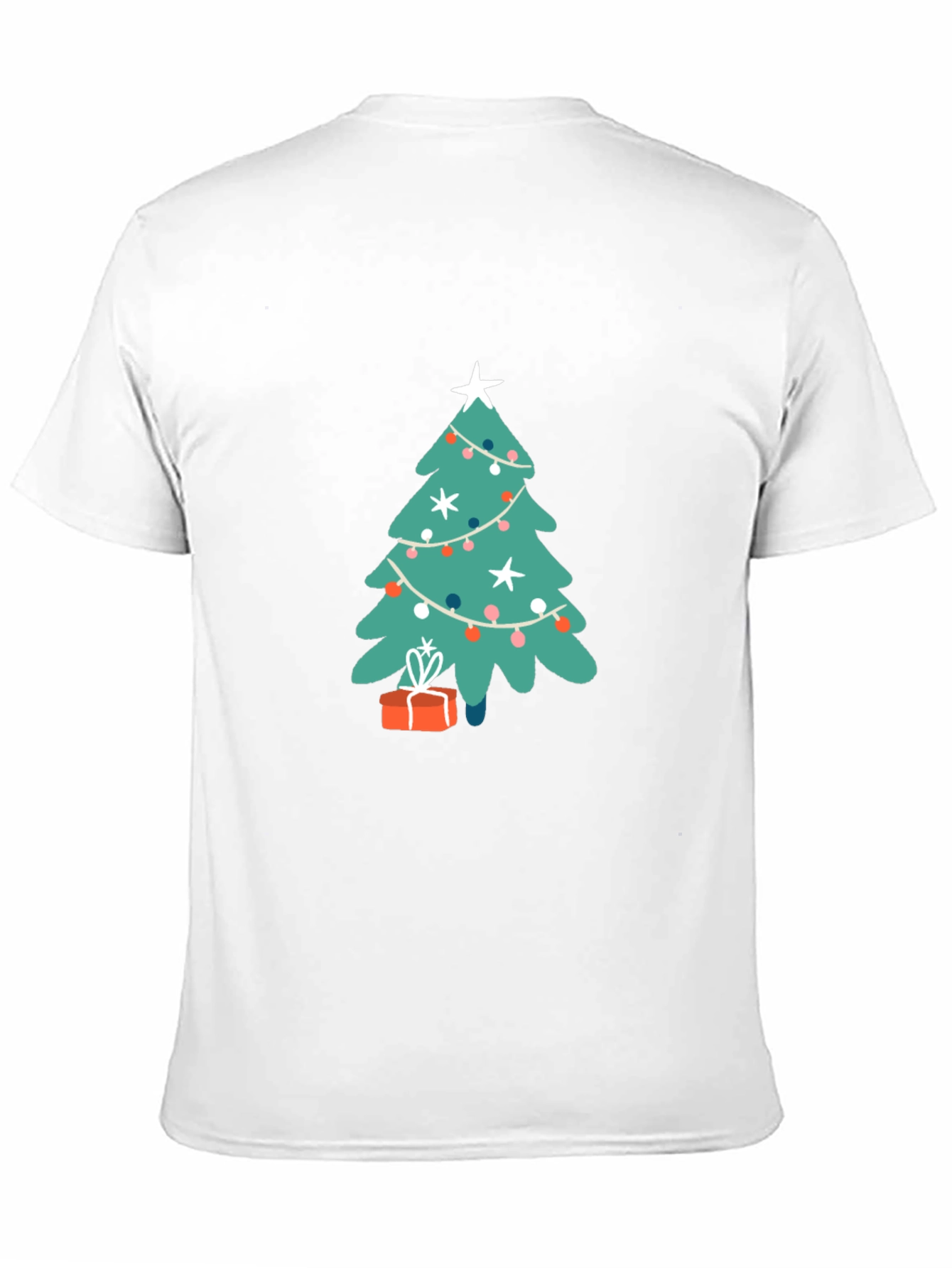 Black Festive Christmas Tree Graphic Tee - Holiday Cheer! view 11