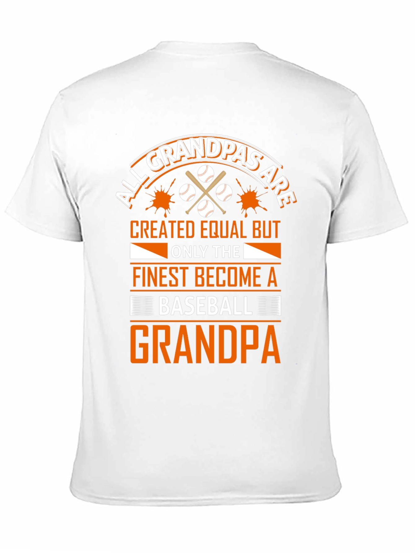 Black Baseball Grandpa T-Shirt - All Grandpas Created Equal view 11