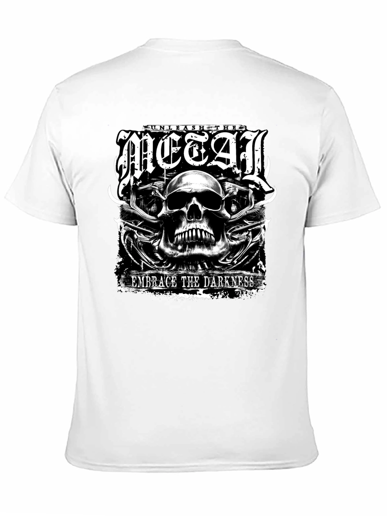 Black Unleash the Metal Graphic Tee - Embrace the Darkness view 11
