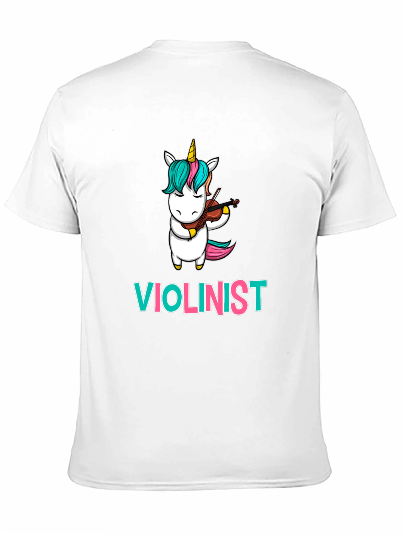 Black Unicorn Violinist T-Shirt: Funny Musician Tee view 11
