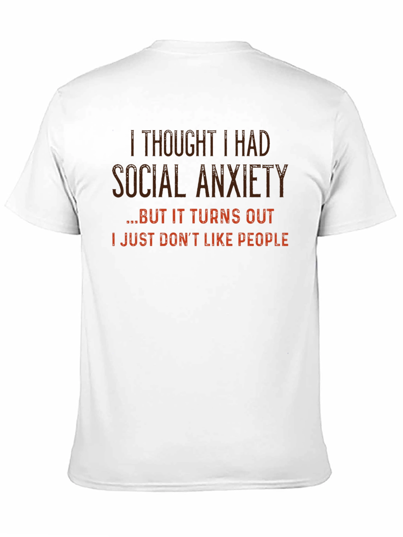 Black Social Anxiety T-Shirt - Funny Slogan Tee view 11
