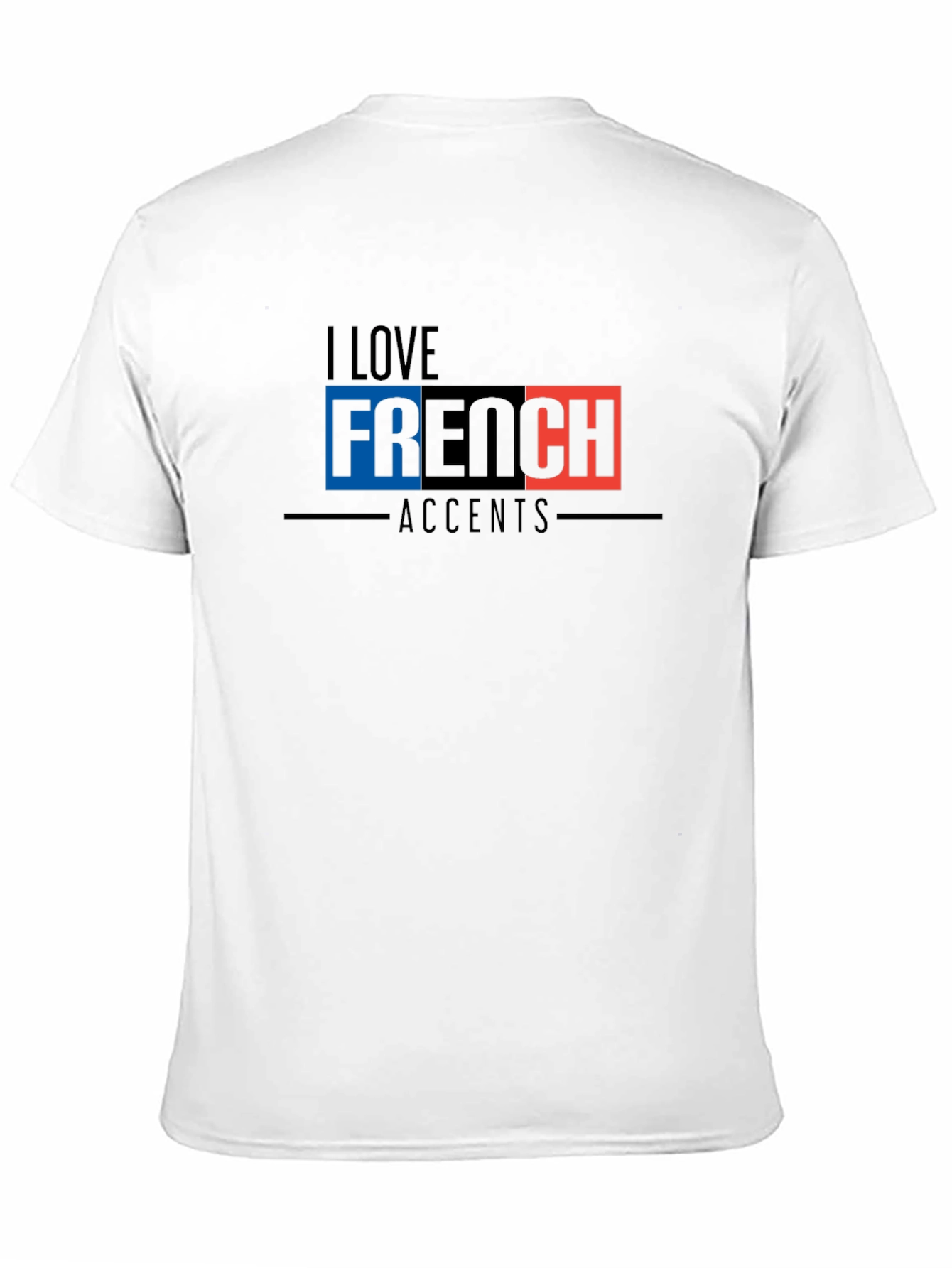 Black I Love French Accents Black Graphic Tee view 11