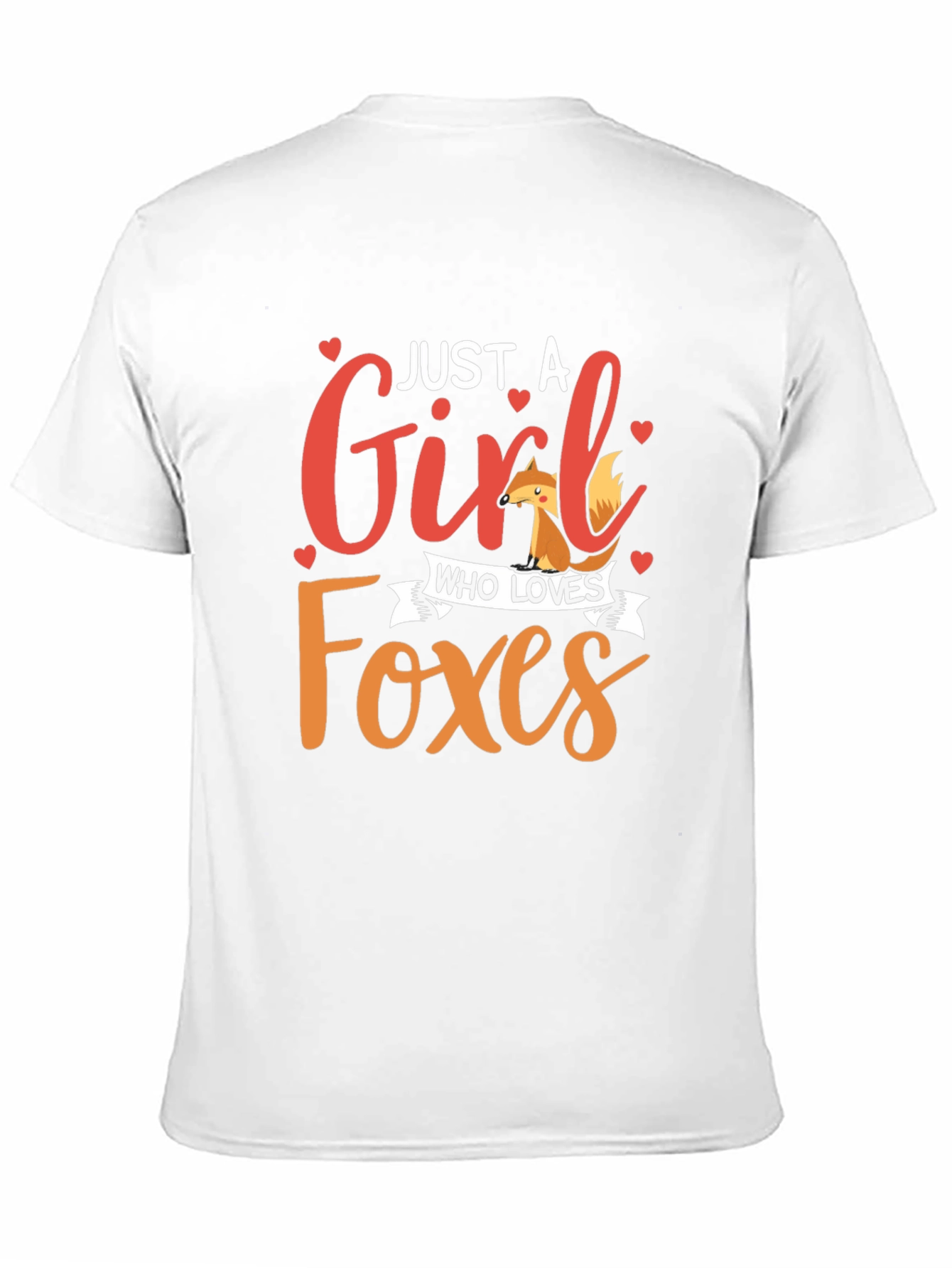 Black Just A Girl Who Loves Foxes Black Graphic Tee view 11