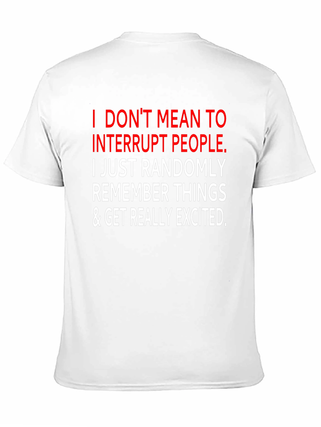 Black Funny Sarcastic Graphic Tee - I Interrupt People view 11