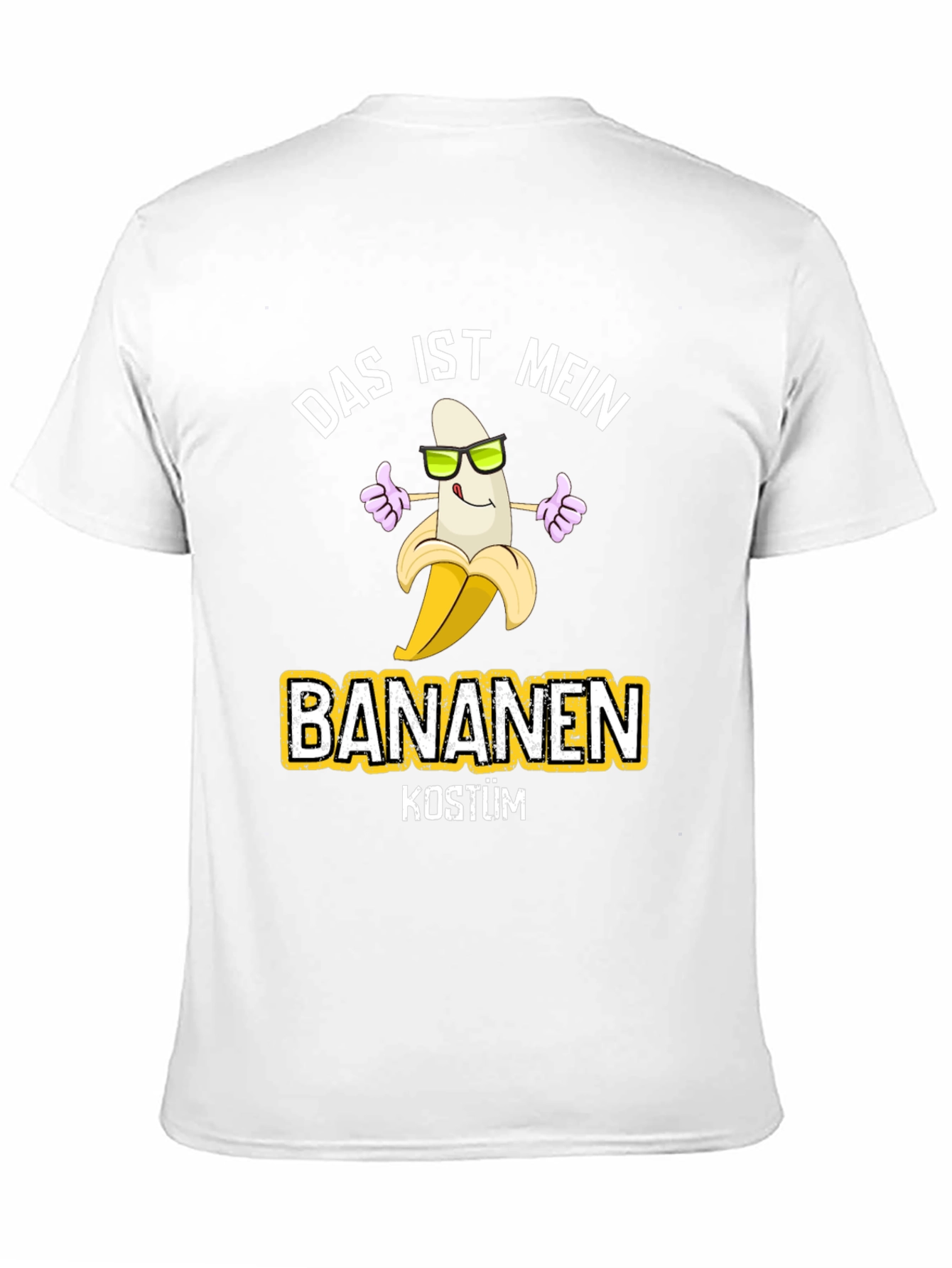 Black Funny Banana Costume T-Shirt view 11
