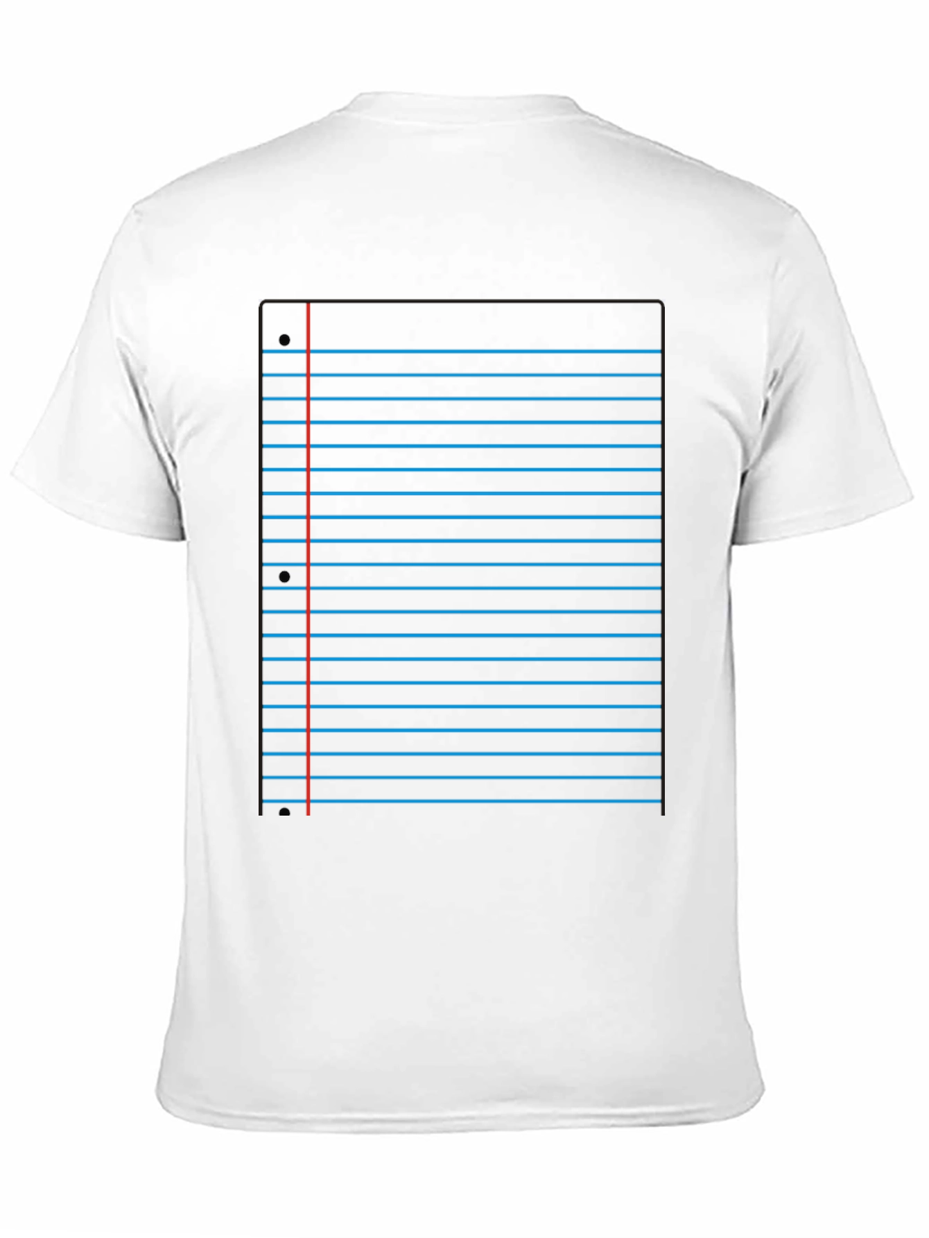 Black Notebook Paper Graphic Tee - Novelty Design view 11