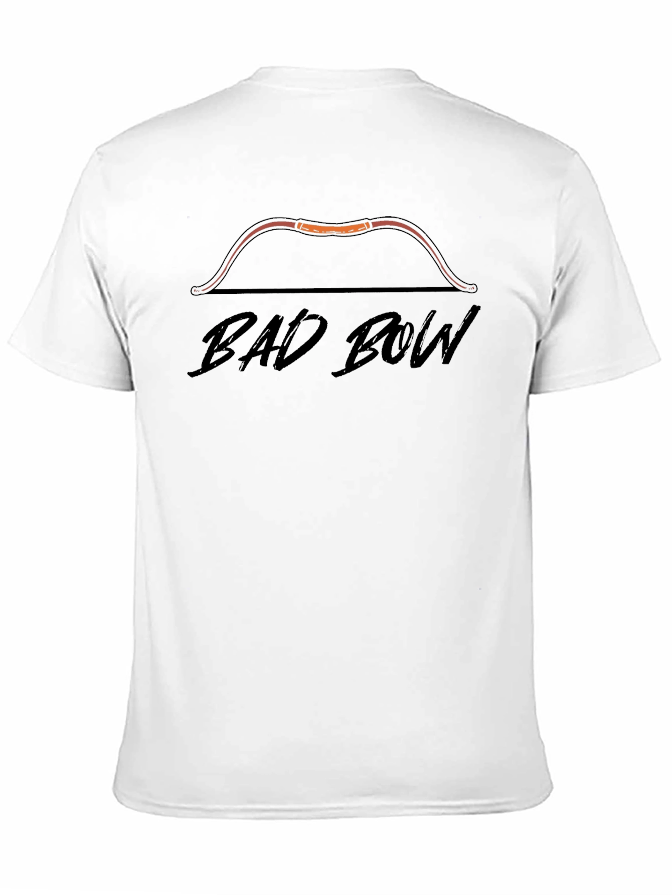 Black Bad Bow Graphic T-Shirt - Archer Humor Tee view 11