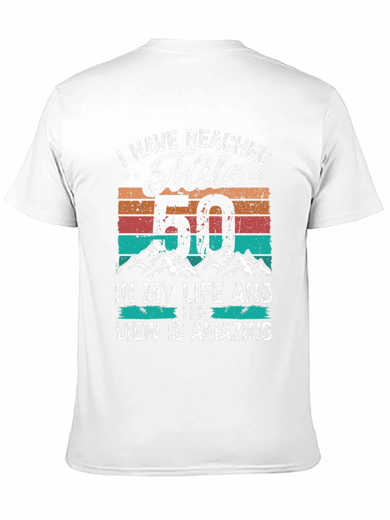 Black Reached Mile 50 T-Shirt view 11