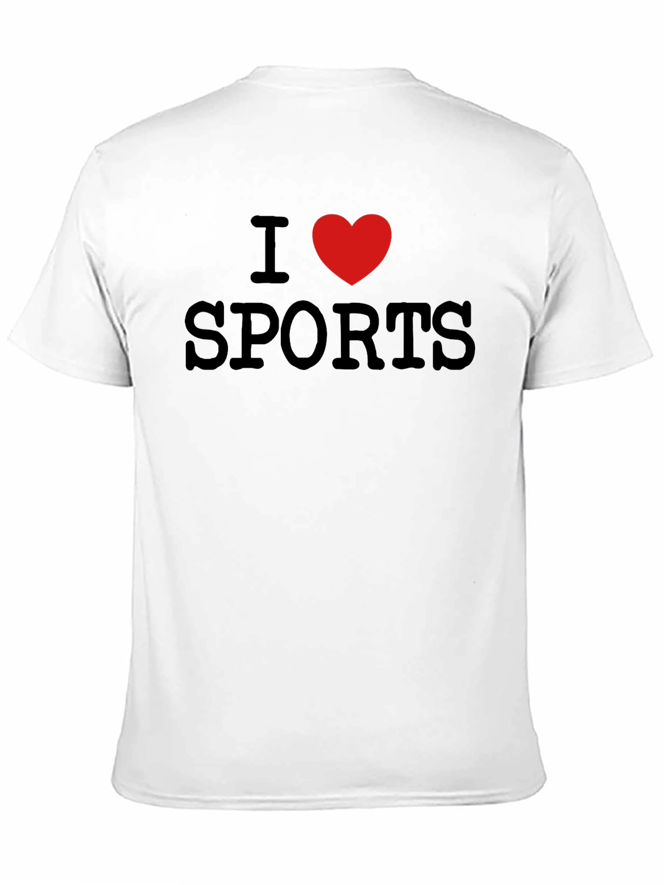 Black I Heart Sports Graphic Tee - Soft Cotton Blend view 11