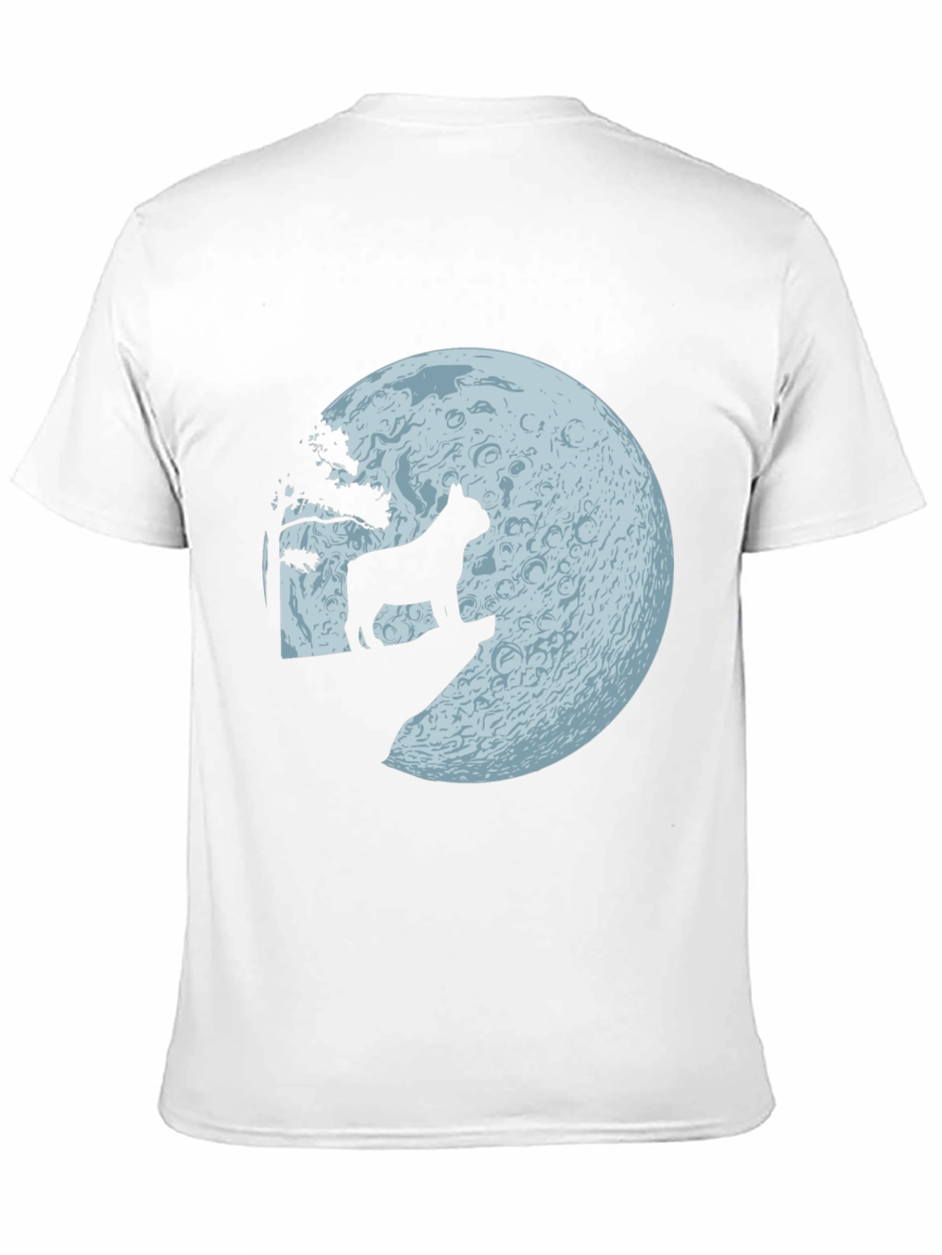 Black Dog Howling at Moon Graphic Tee view 11