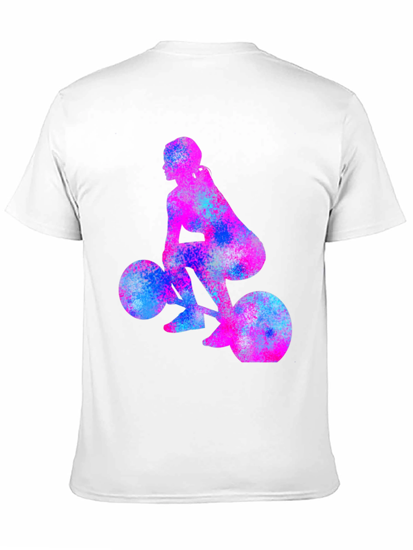 Black Weightlifting Girl Tee - Unique Workout Shirt view 11