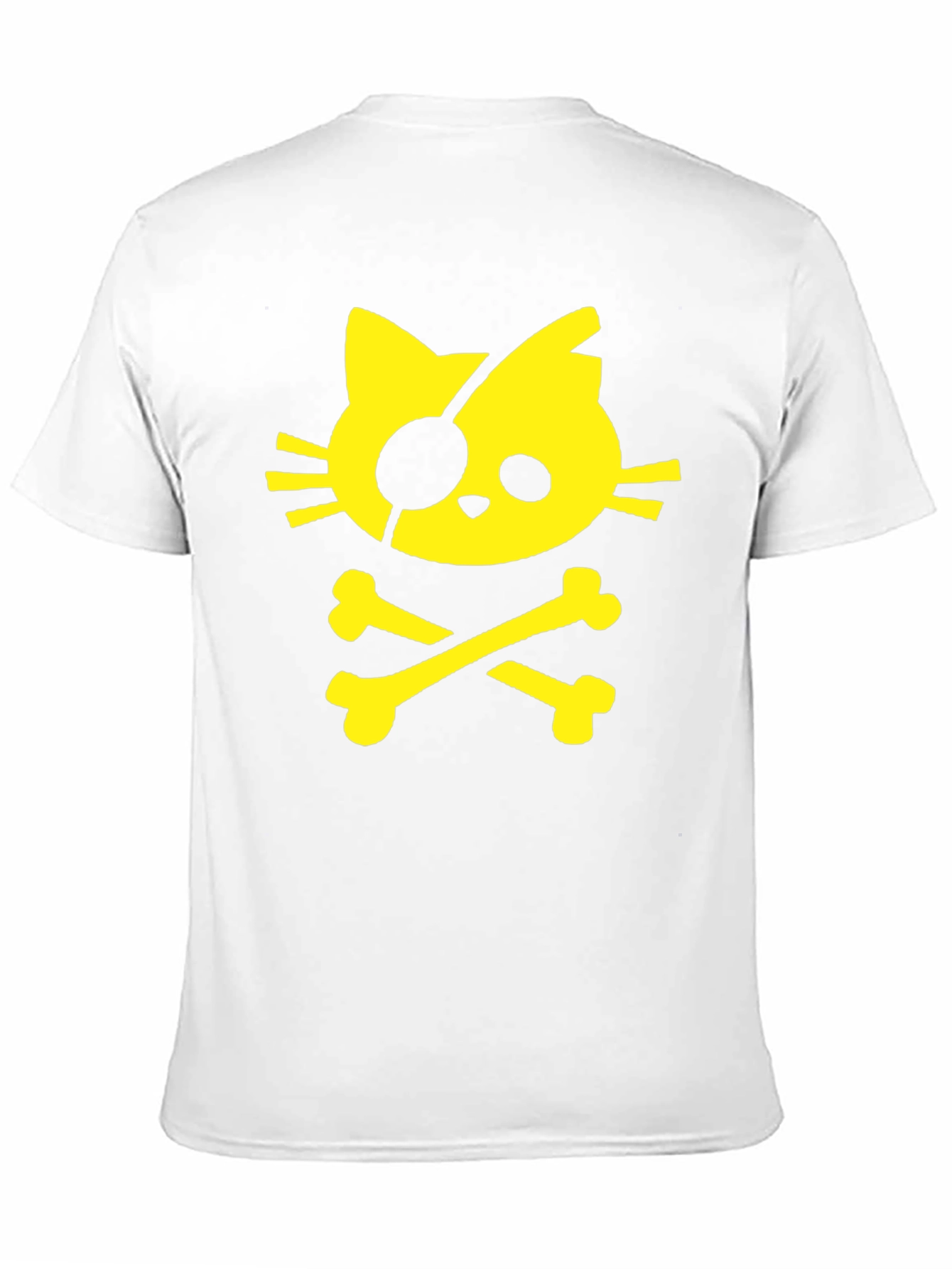 Pirate Cat T-Shirt - Black Cotton Tee - 11