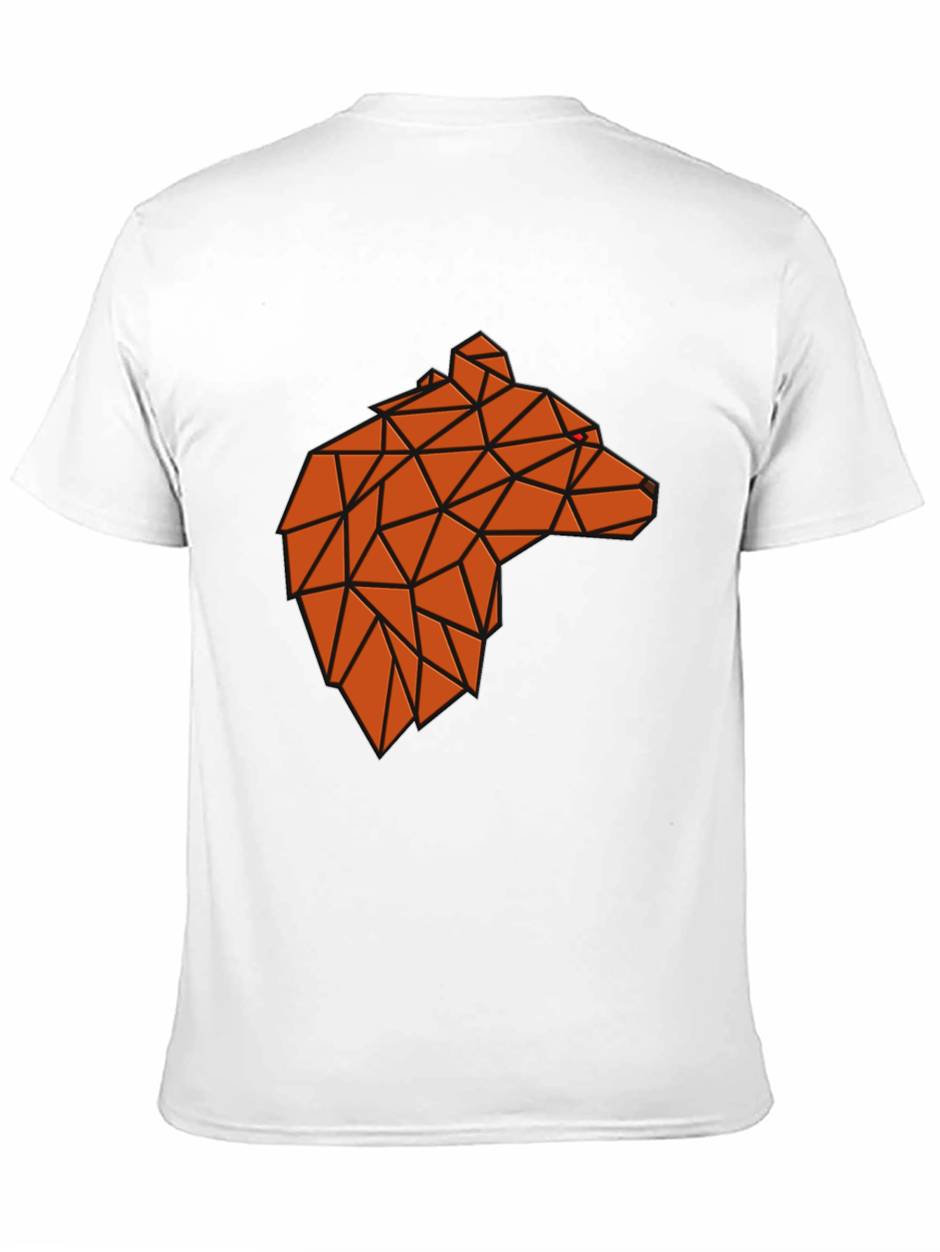 Black Geometric Bear Graphic Tee - Modern Animal Design view 11