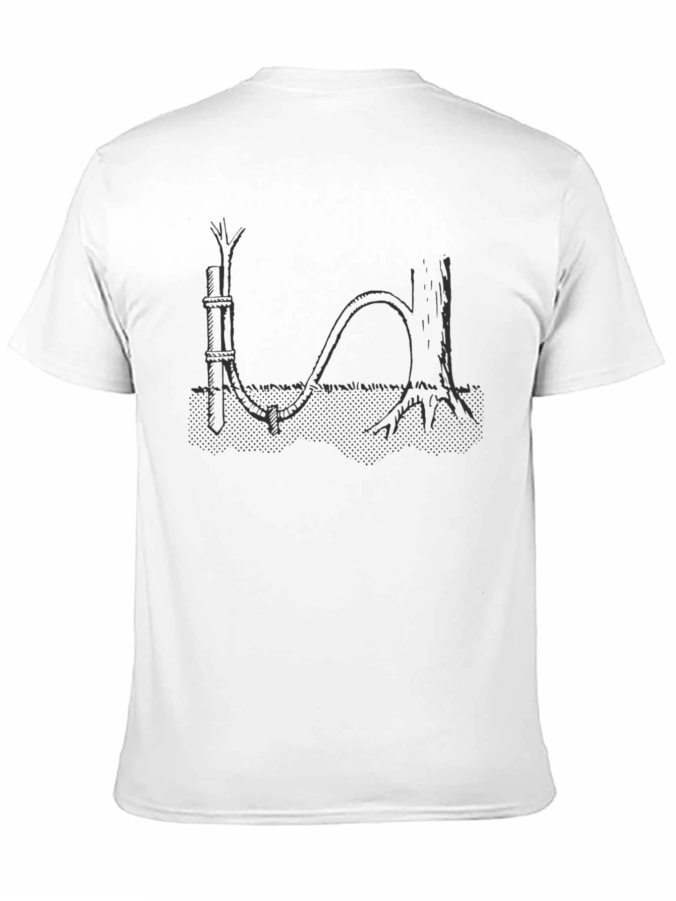 Black Arboriculture Design Black Tee view 11