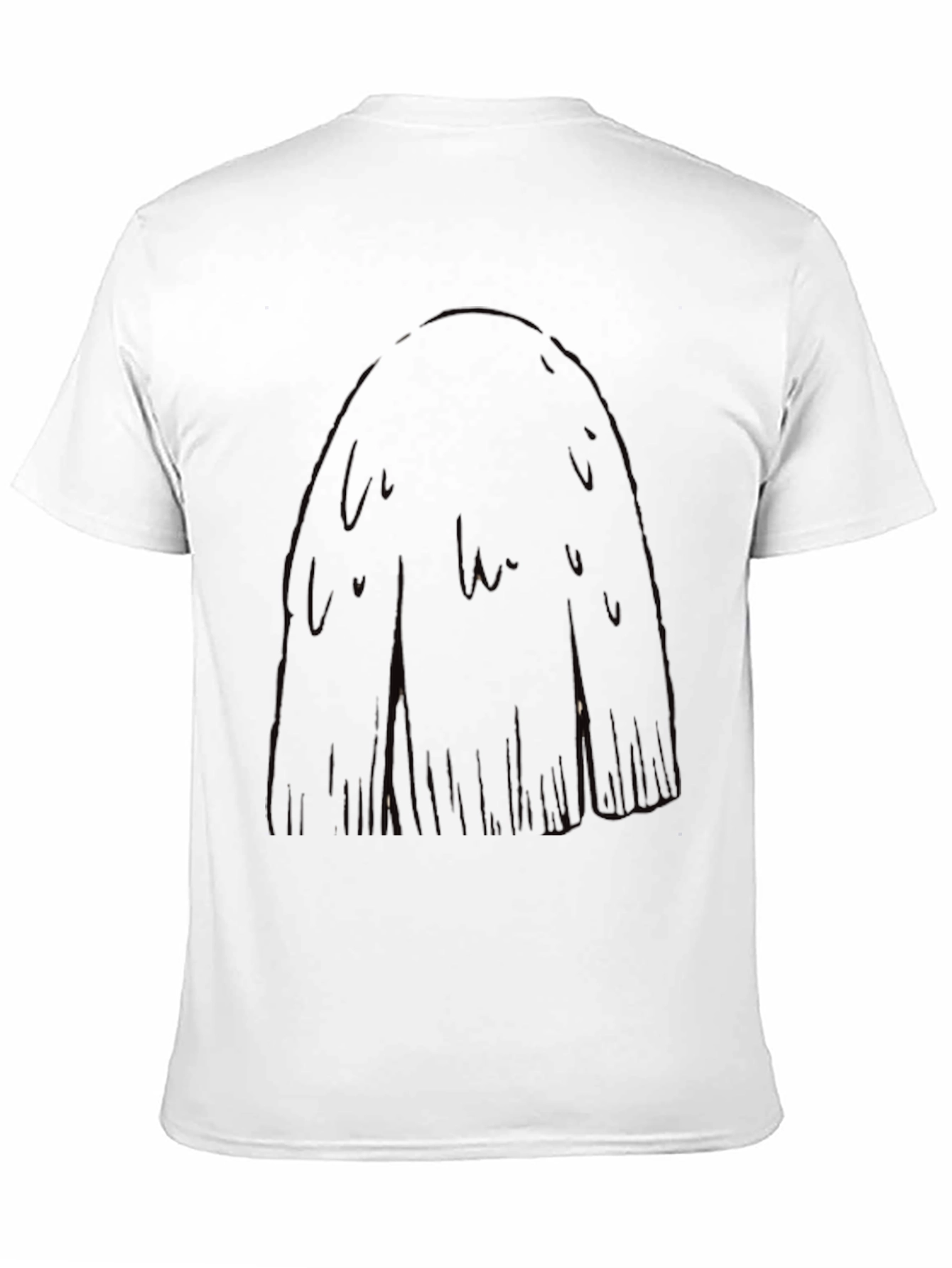 Black Men's Black Graphic T-Shirt view 11