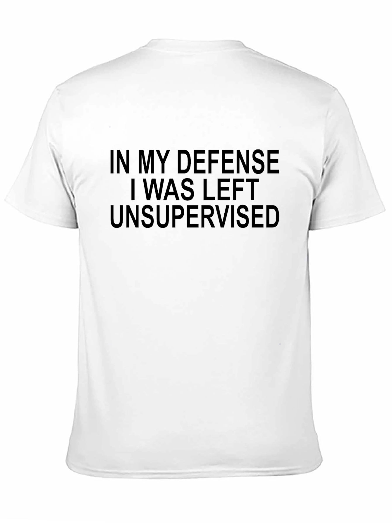 Black In My Defense Funny Graphic T-Shirt view 11