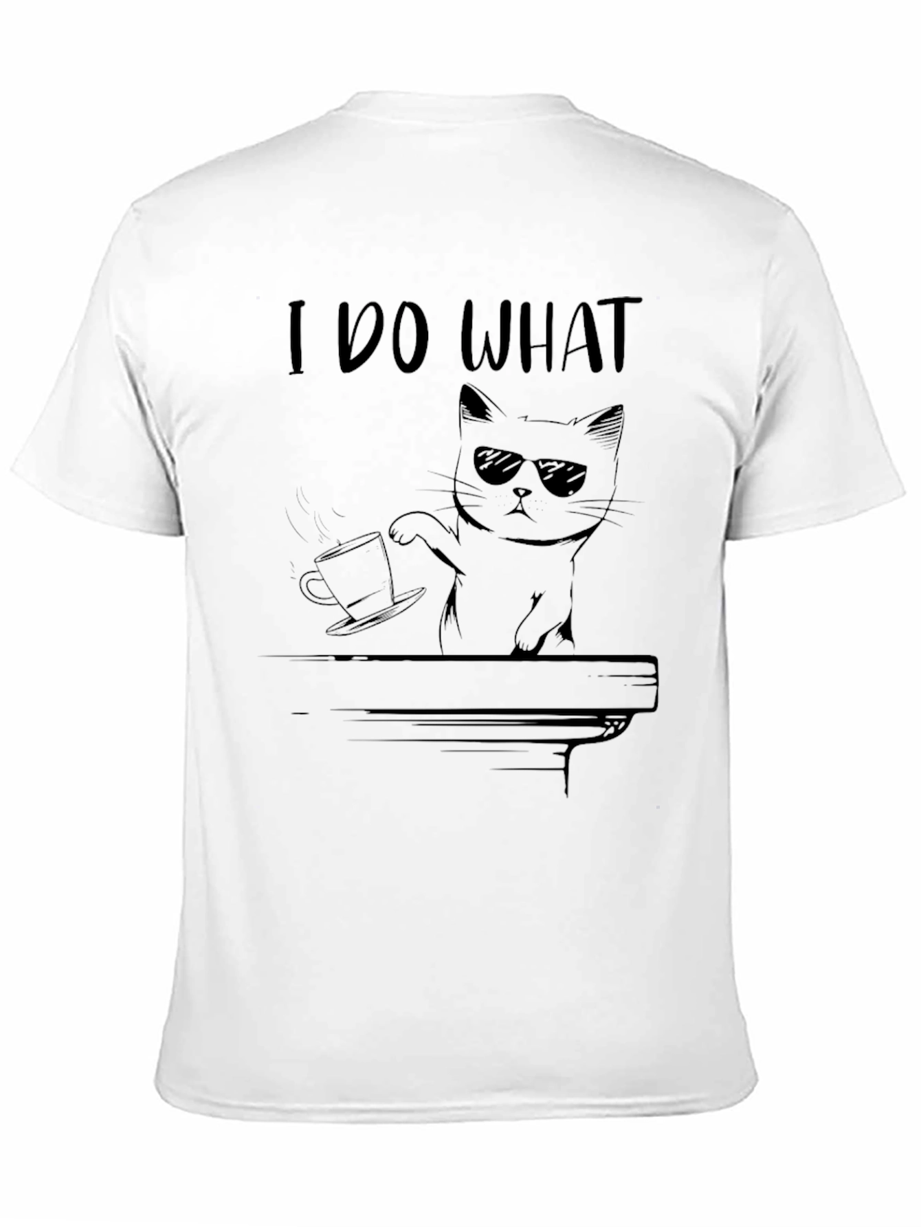 Black I Do What I Want Cat T-Shirt view 11