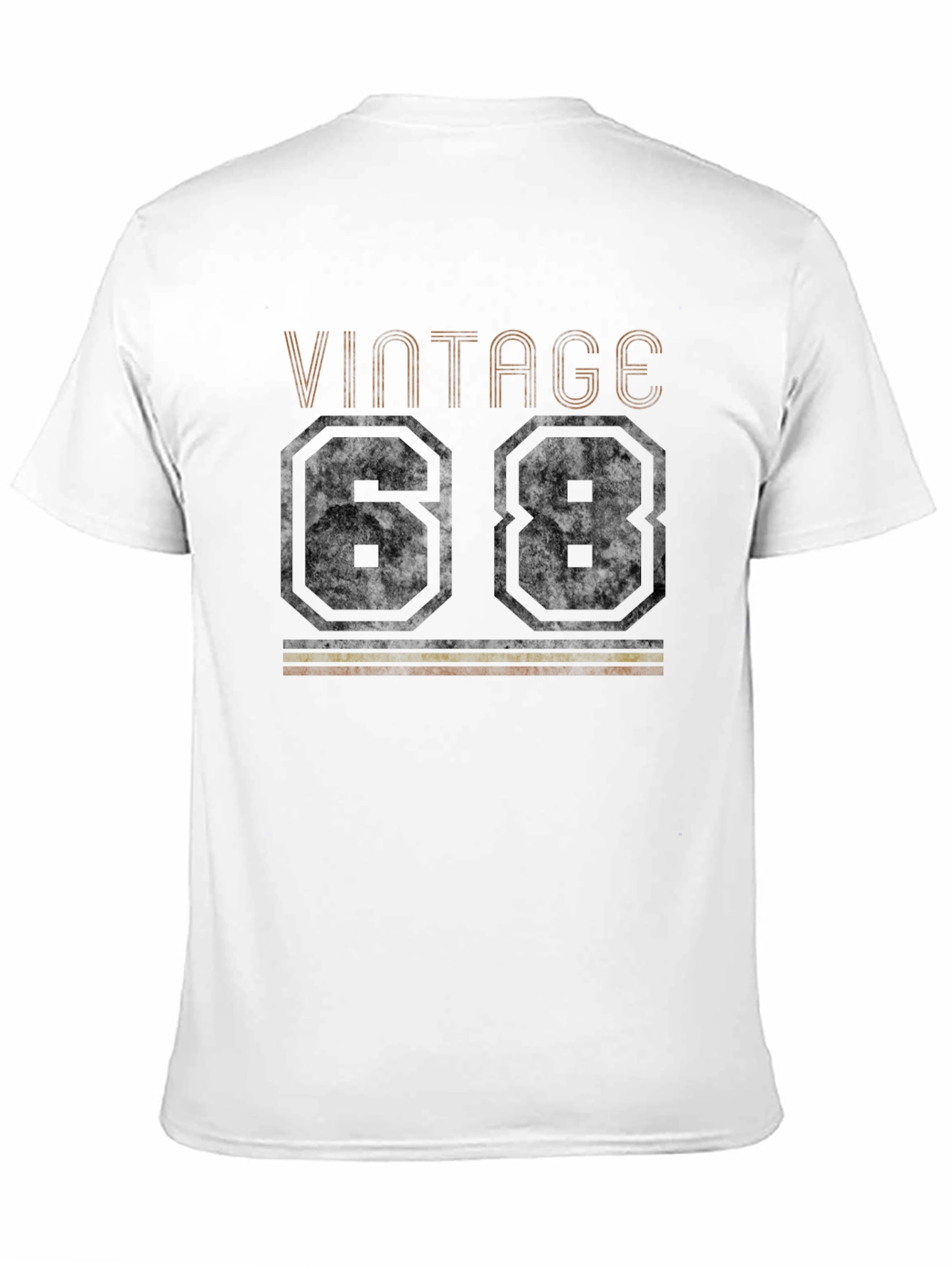 Black Vintage 68 T-Shirt Retro Birthday Tee view 11
