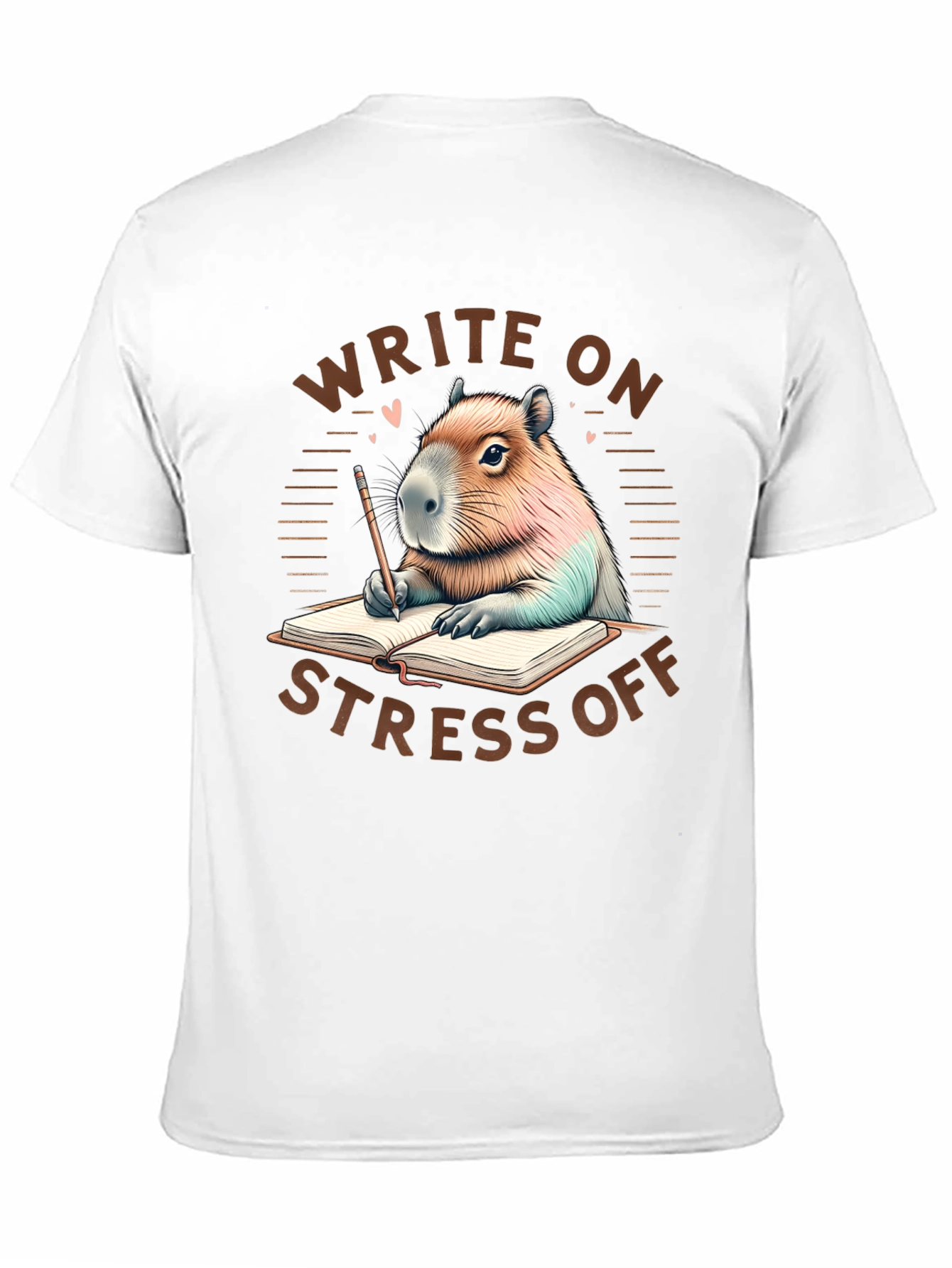 Black Write On Stress Off T-Shirt view 11