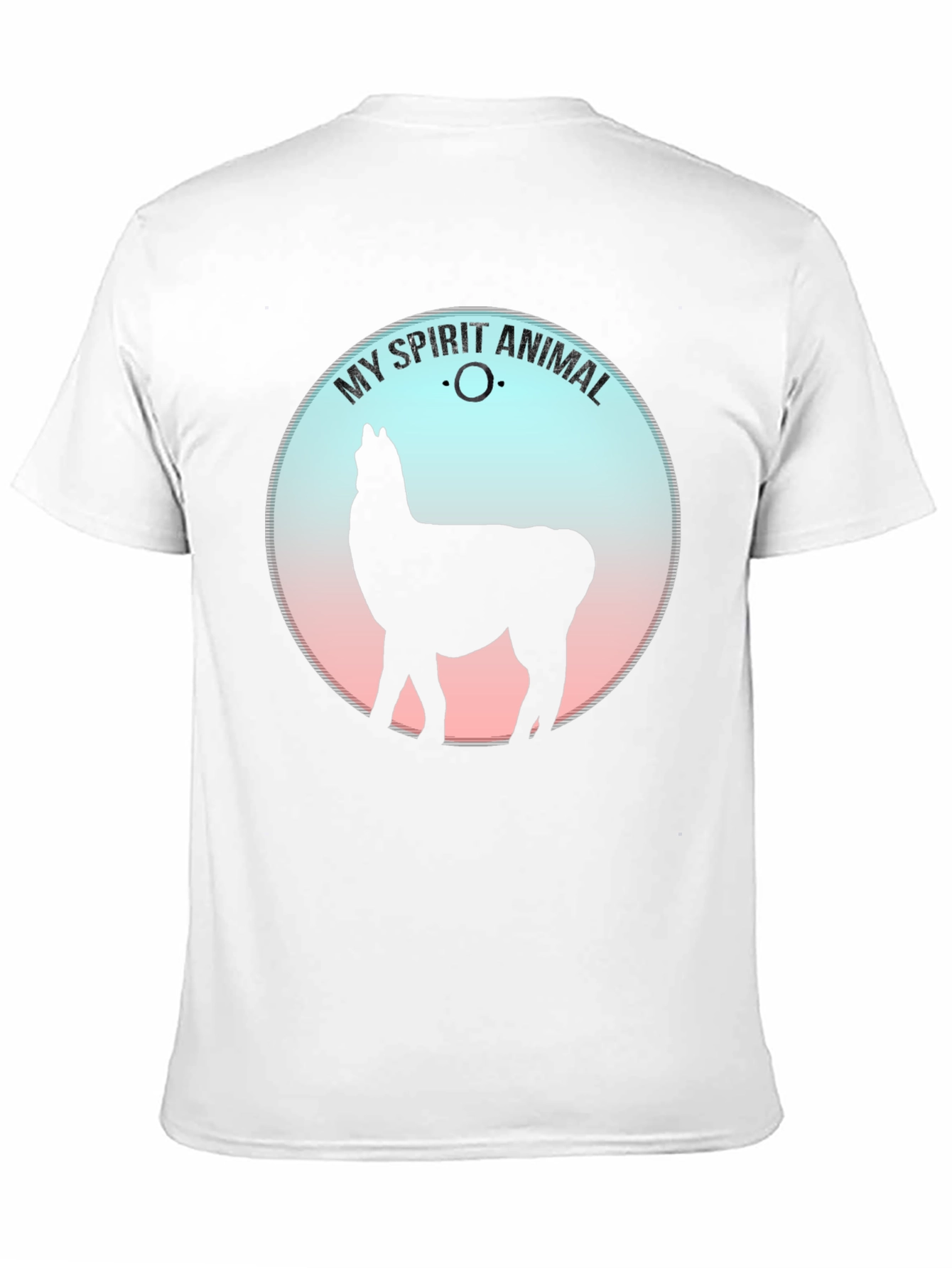 Black My Spirit Animal Llama Graphic Tee - Black view 11