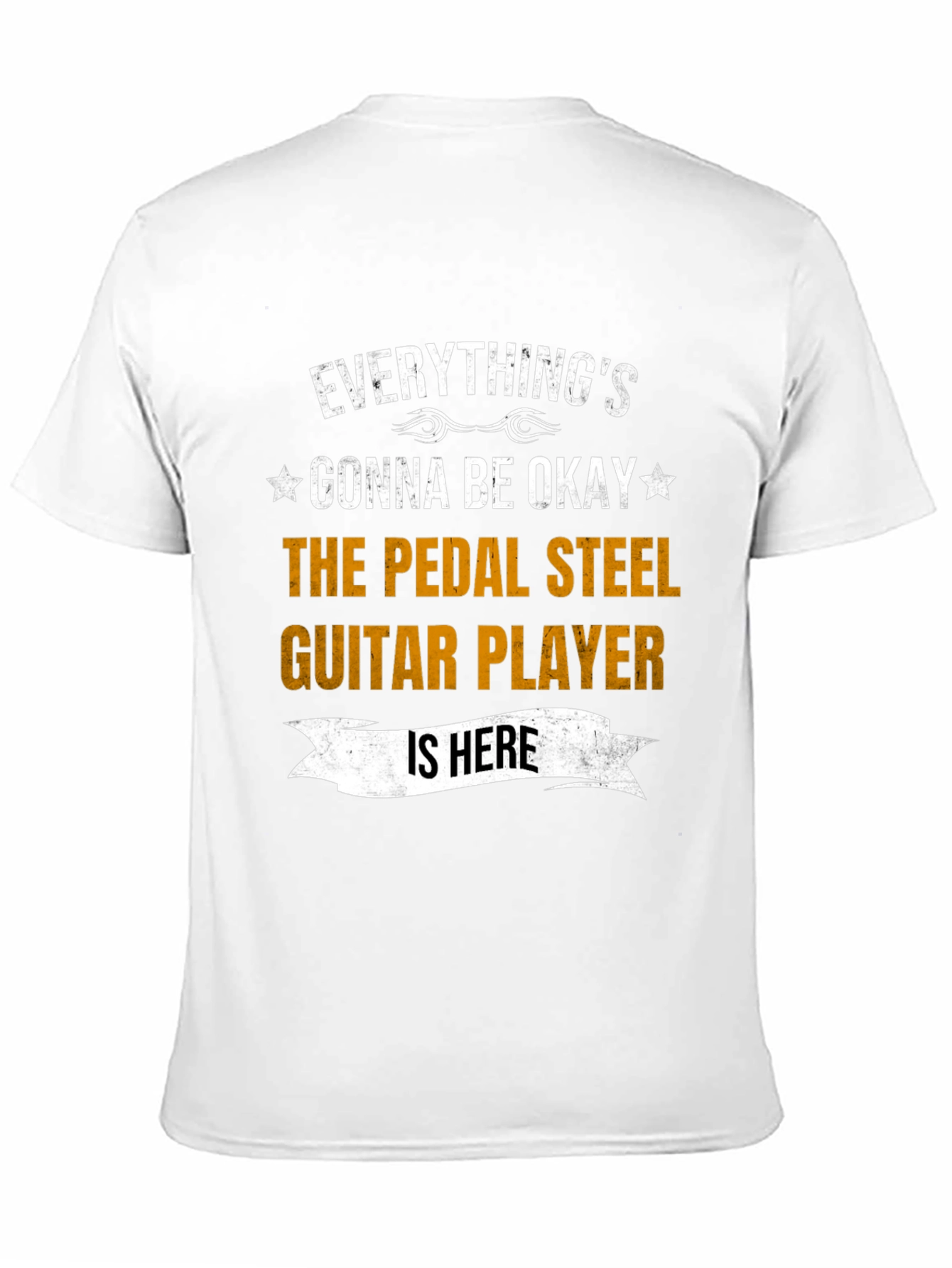 Black Everything's Gonna Be Okay Pedal Steel Guitar Player T-Shirt view 11