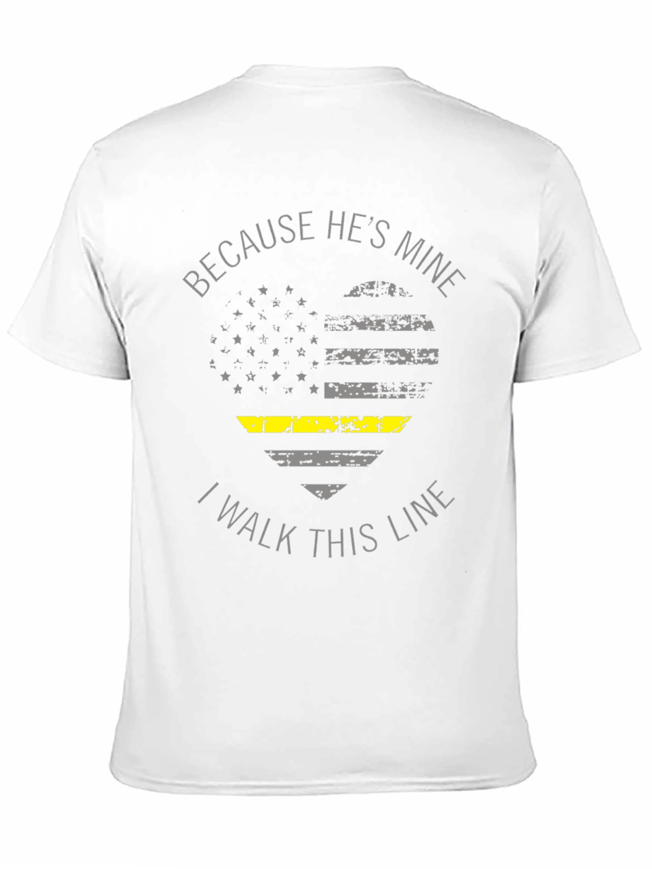 Black Because He's Mine T-Shirt view 11