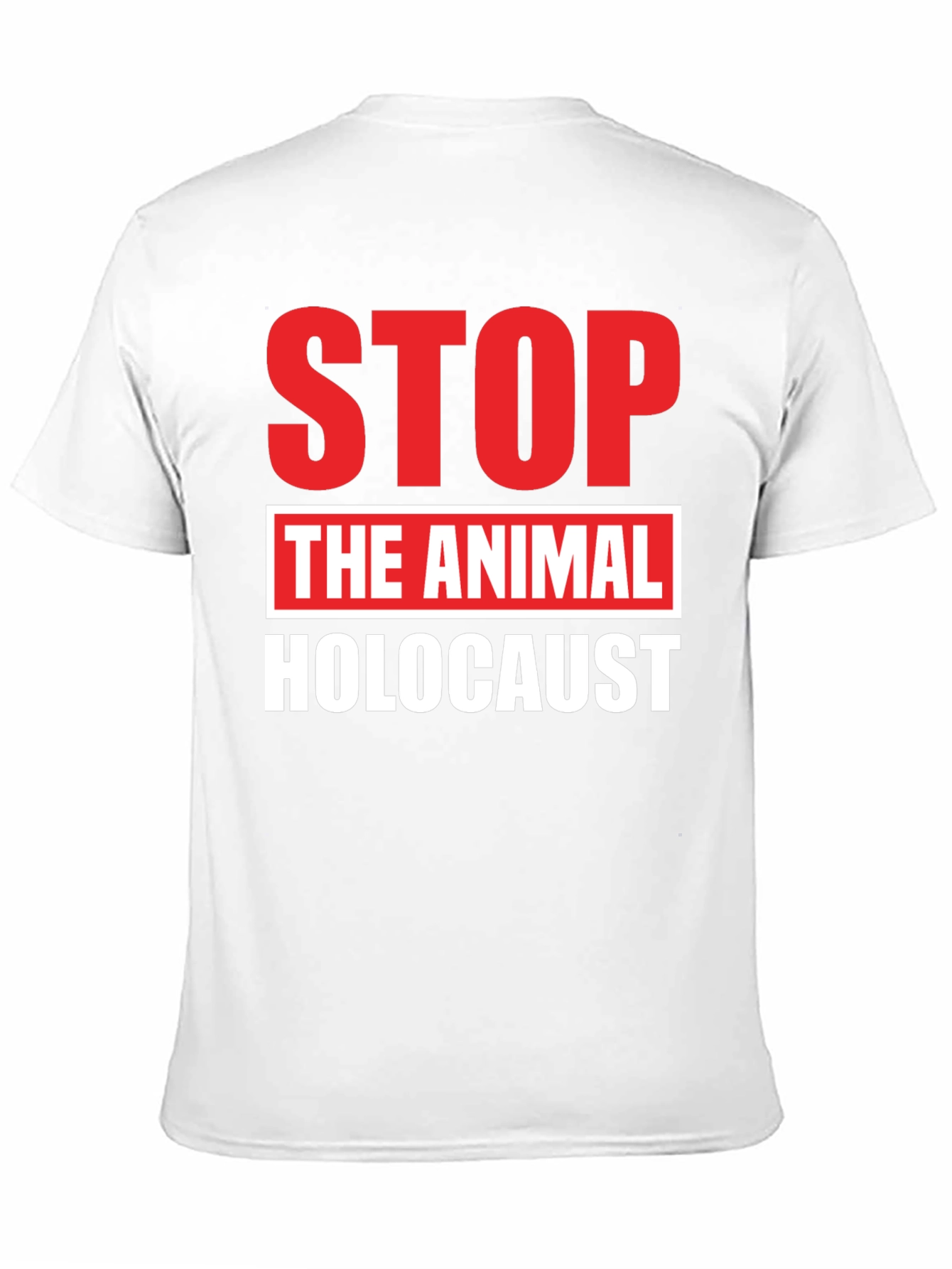 Black Stop Animal Holocaust Graphic Tee - Black view 11