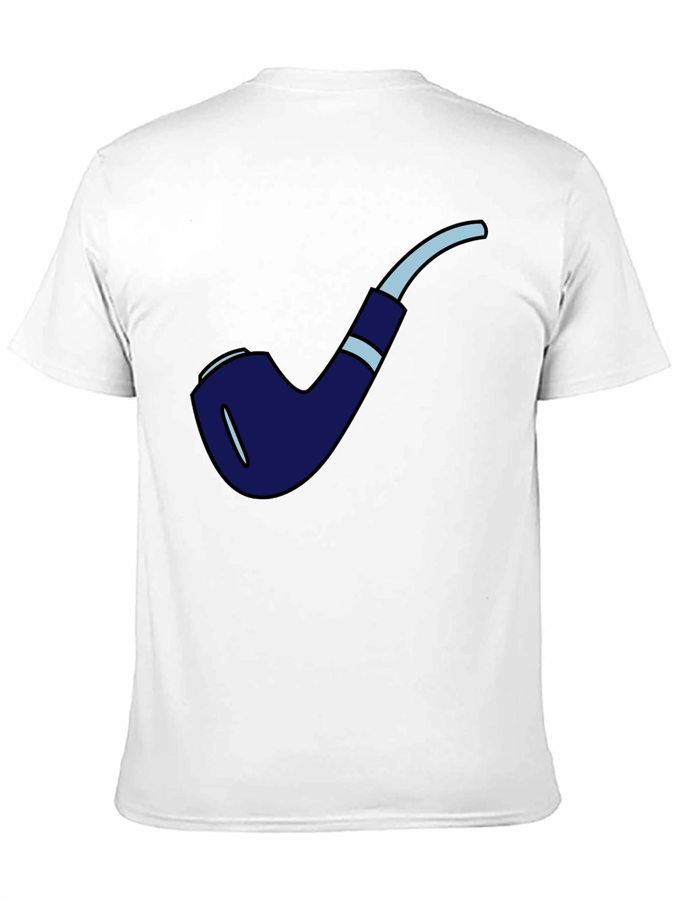 Black Novelty Smoking Pipe Graphic T-Shirt - Black view 11