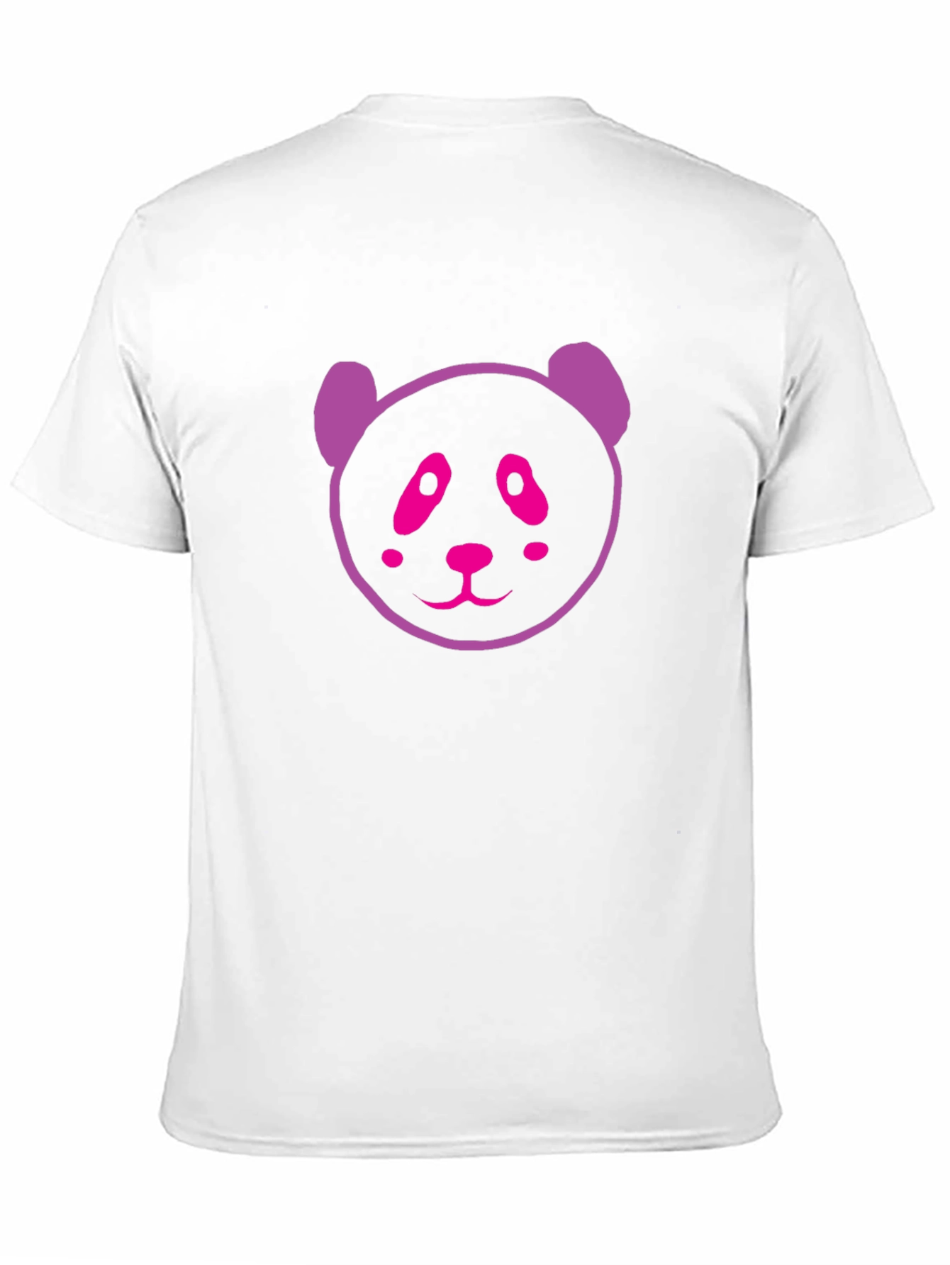 Black Cute Panda Graphic Black T-Shirt view 11