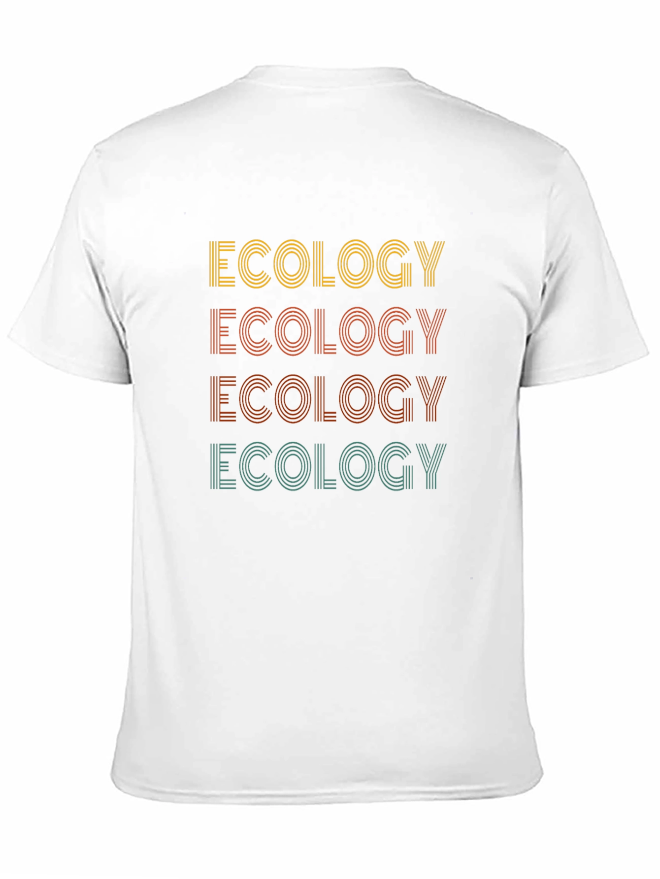 Black Ecology Retro T-Shirt, Stylish Graphic Tee view 11