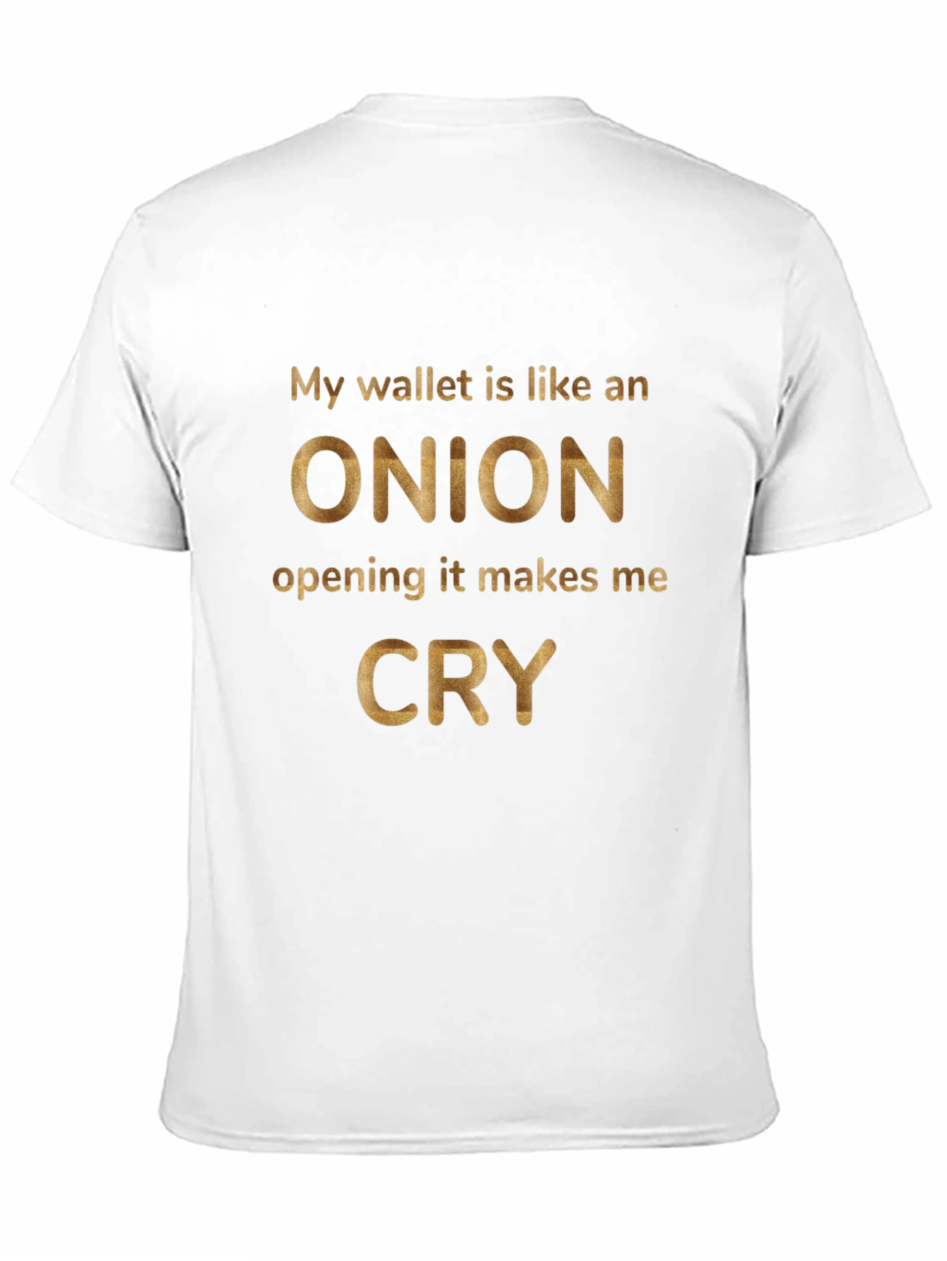 Black Funny Onion Wallet Graphic Tee view 11