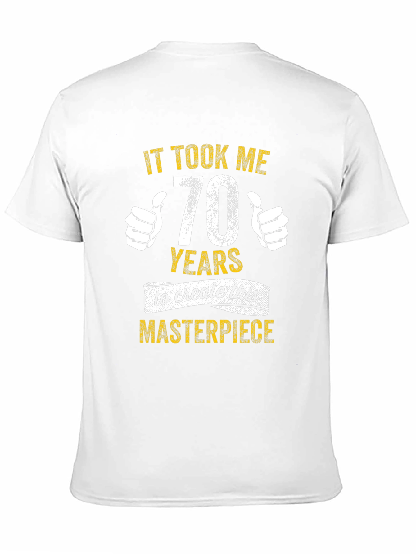 Black Funny 70th Birthday Masterpiece T-Shirt view 11