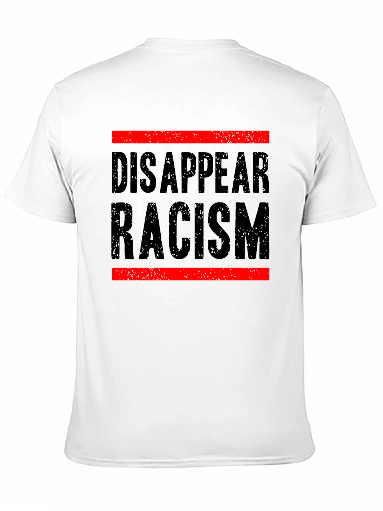 Black Disappear Racism Graphic Tee - Social Justice Shirt view 11