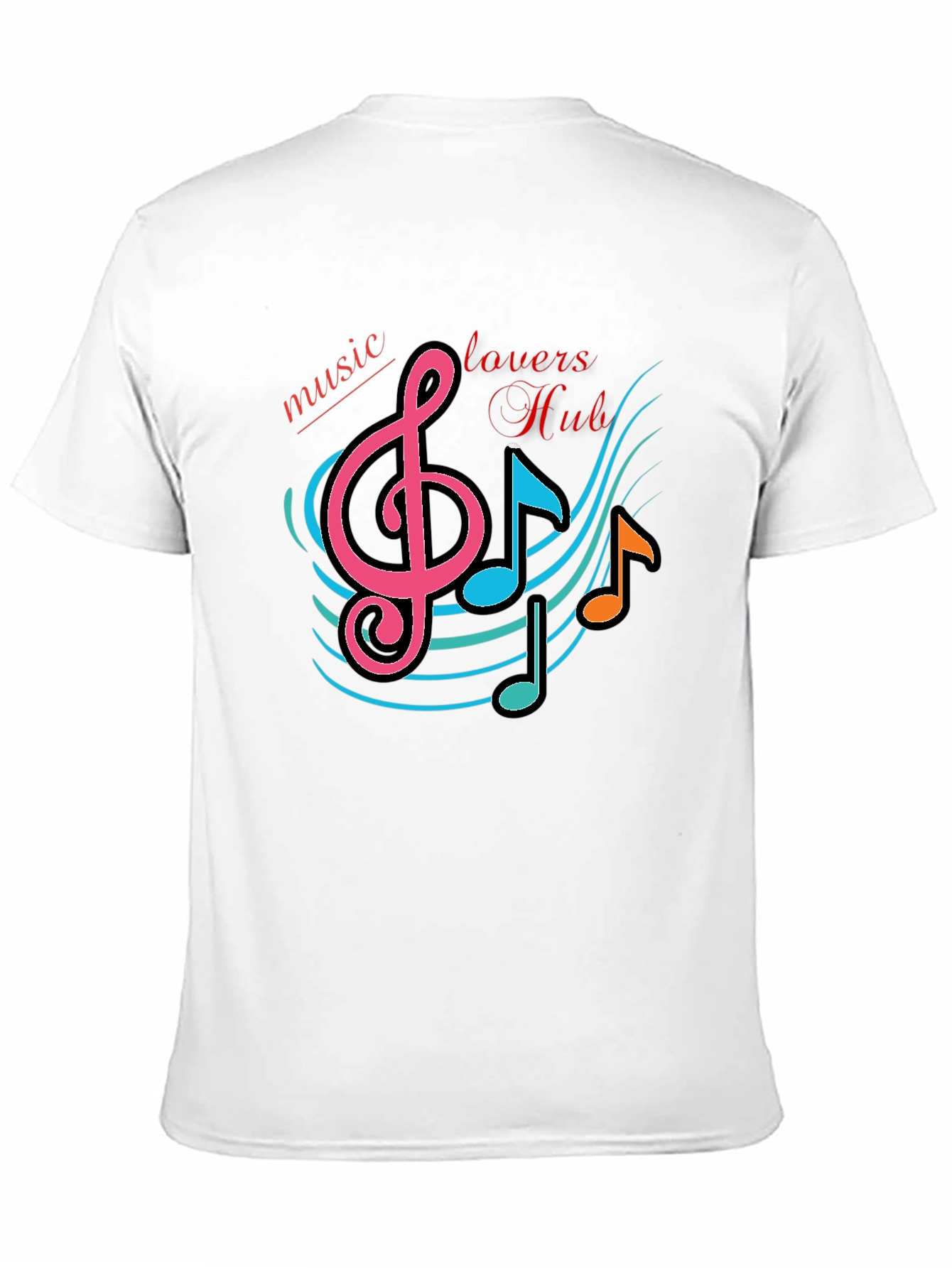 Black Music Lovers Hub Black Graphic T-Shirt view 11