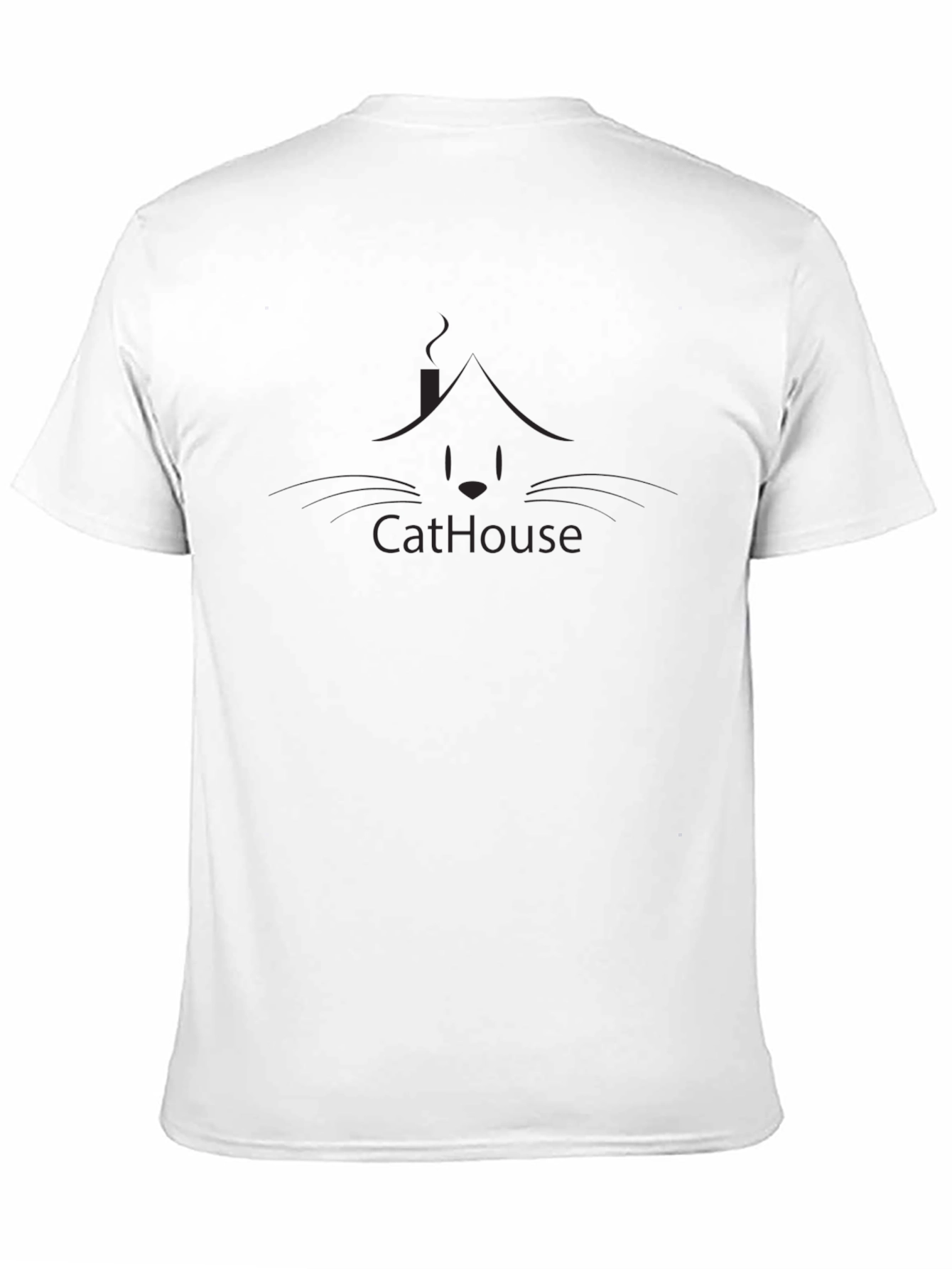 Black Men's Black "CatHouse" Graphic Tee view 11