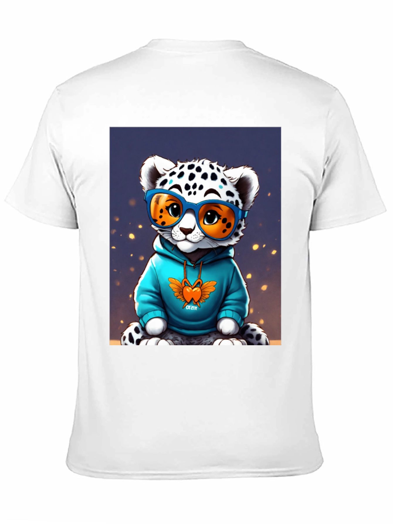 Black Cool Cat Tee - Funky Leopard Graphic T-Shirt view 11