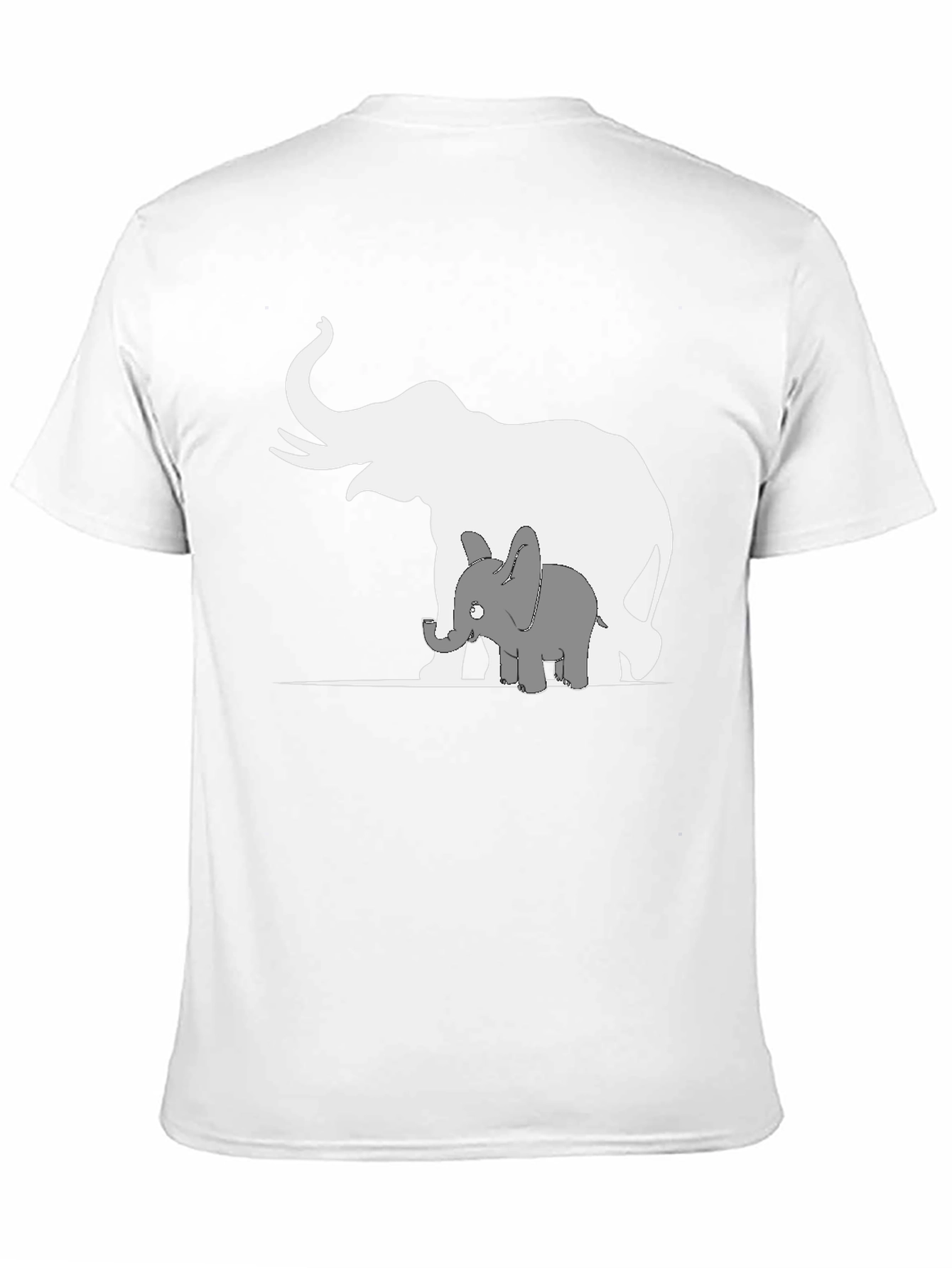 Black Elephant Family Graphic Tee - Black Cotton Casual Shirt view 11